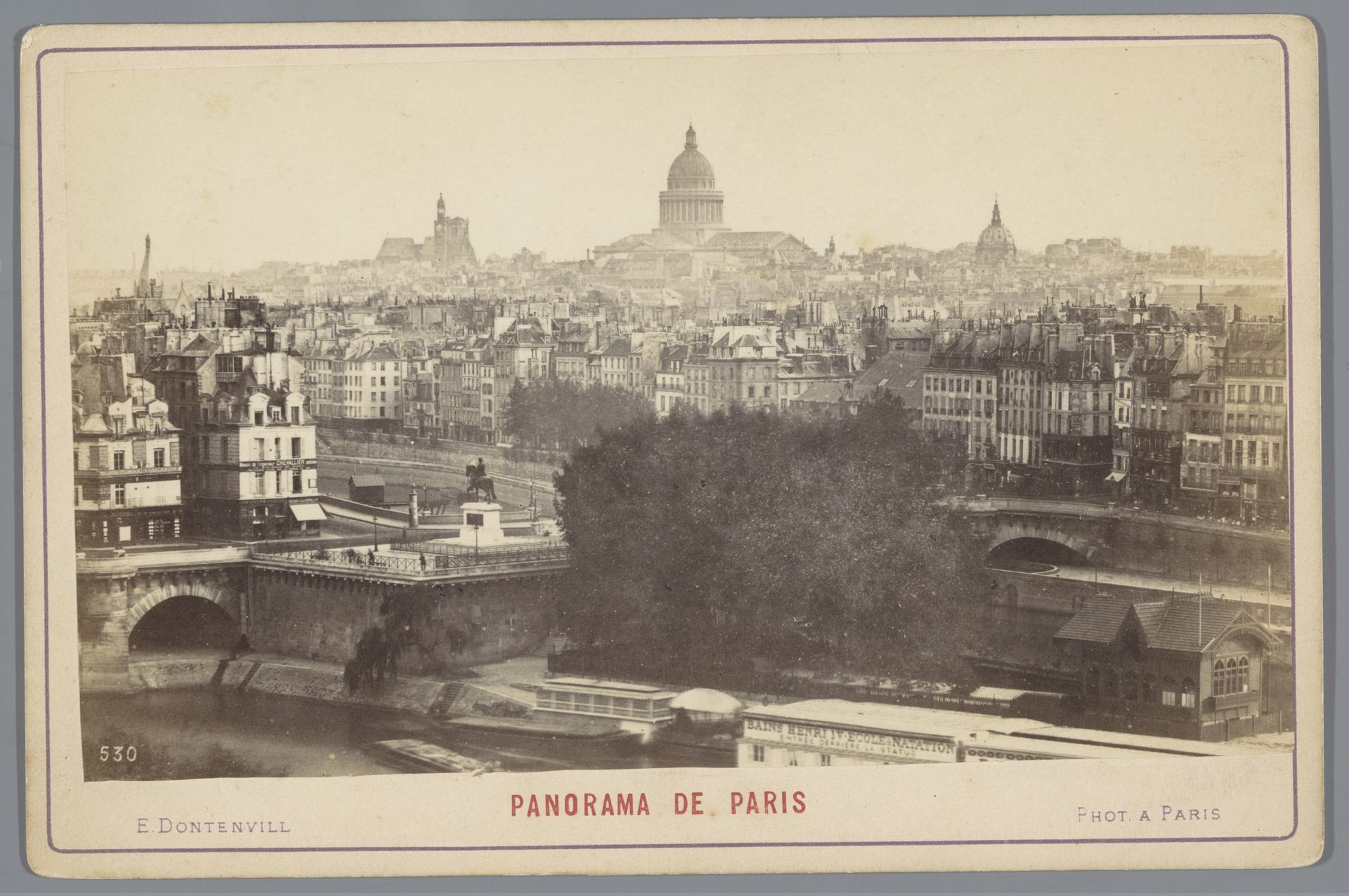 Gezicht op Parijs by Edouard Dontenville
