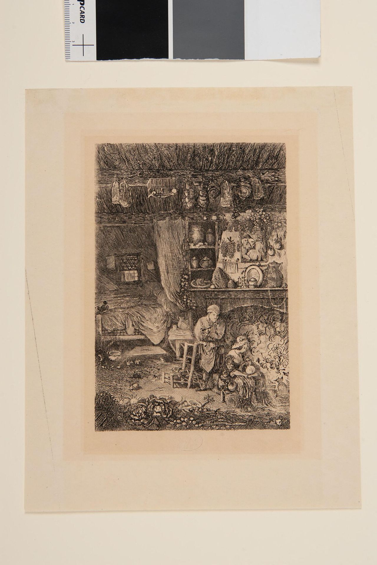 Flemish Interior by Rodolphe Bresdin