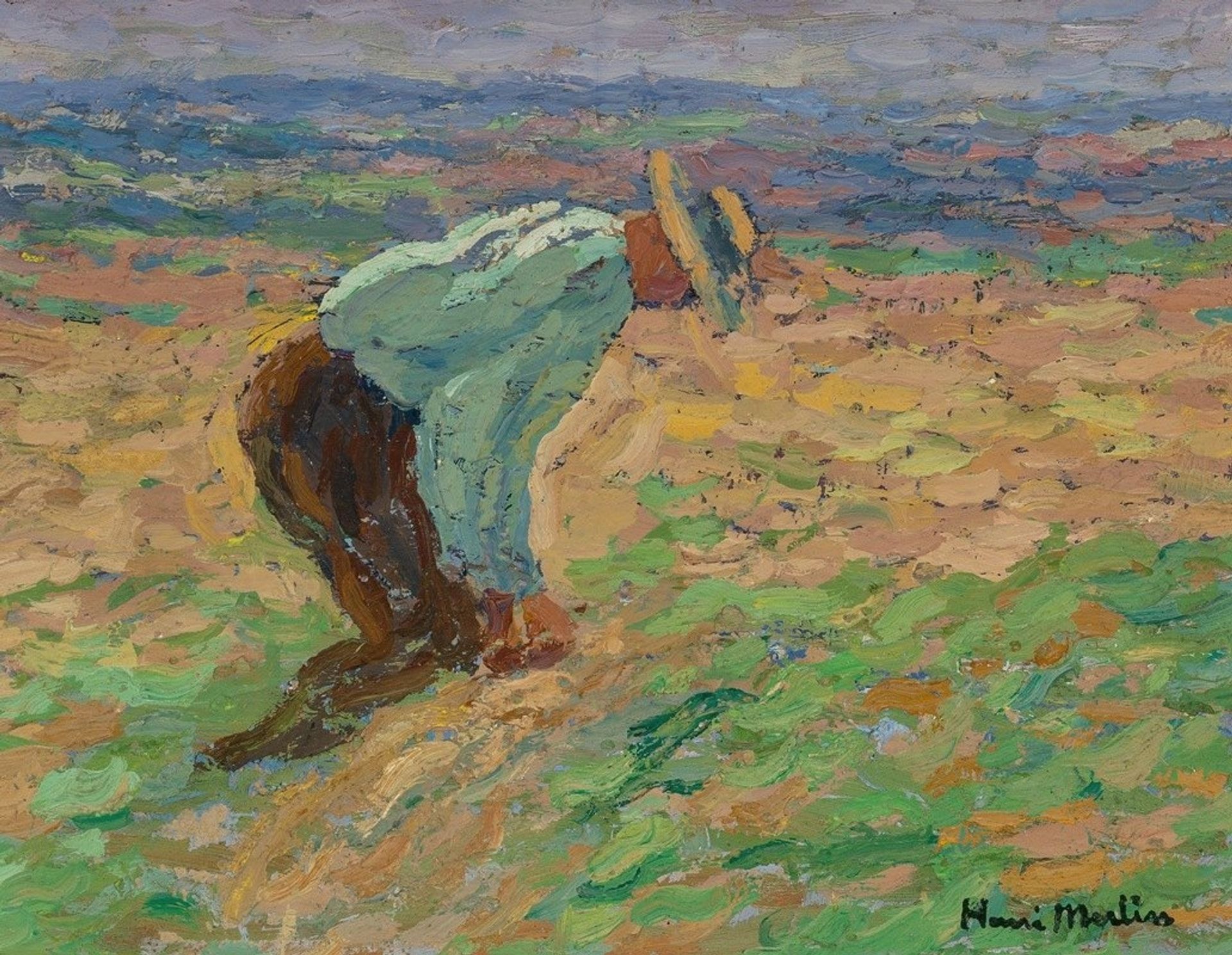 Lieur de gerbe by Henri Martin