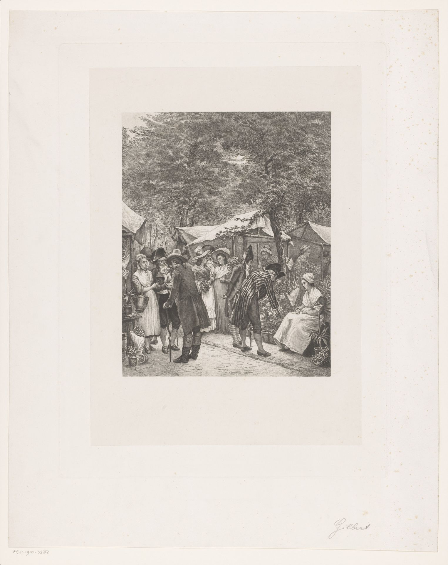 Bloemenmarkt by Albert Glibert
