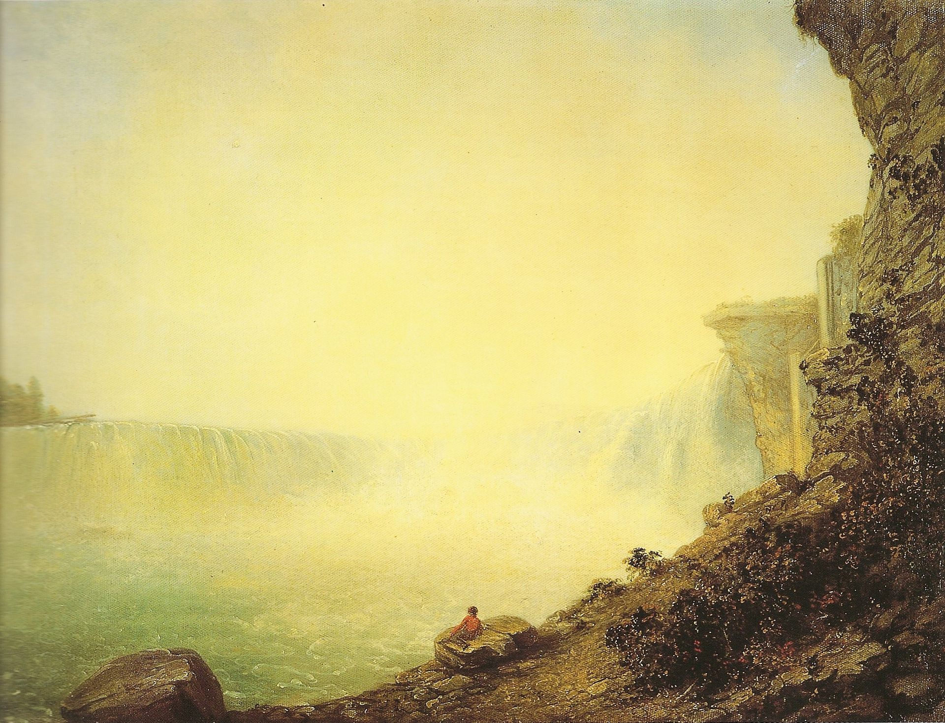 The canadian side of Niagara falls by Rembrandt Peale