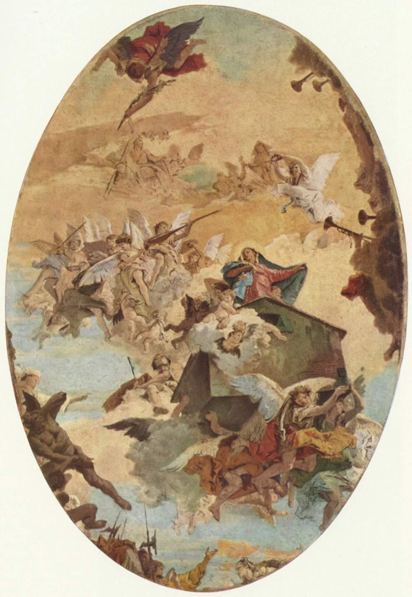 Transportation of the Holy House of Nazareth to Loreto by Giovanni Battista Tiepolo