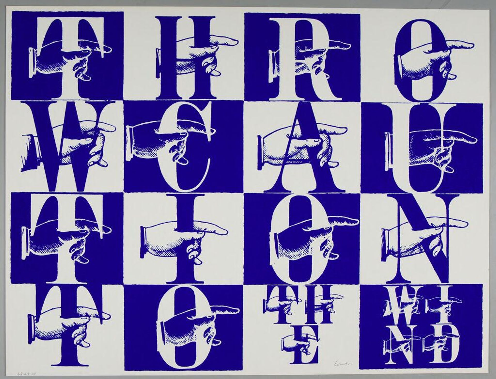 n is for caution by Corita Kent