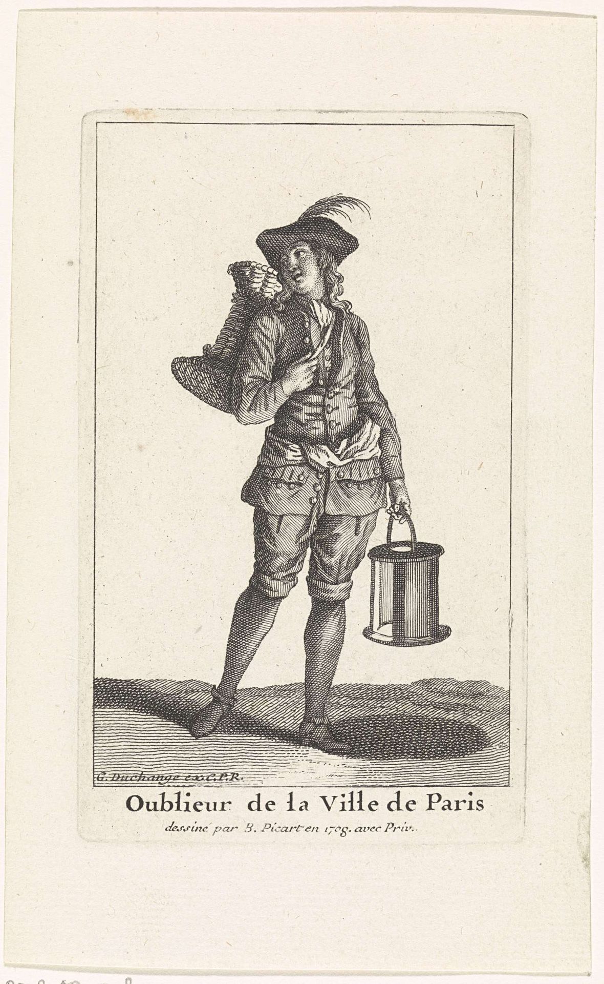 Nachtwaker uit Parijs by Bernard Picart
