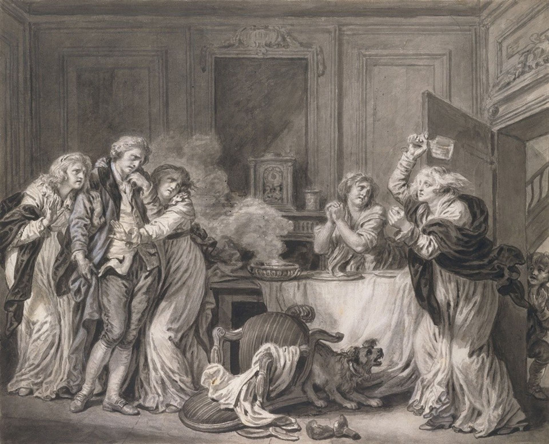 The Angry Wife by Jean-Baptiste Greuze