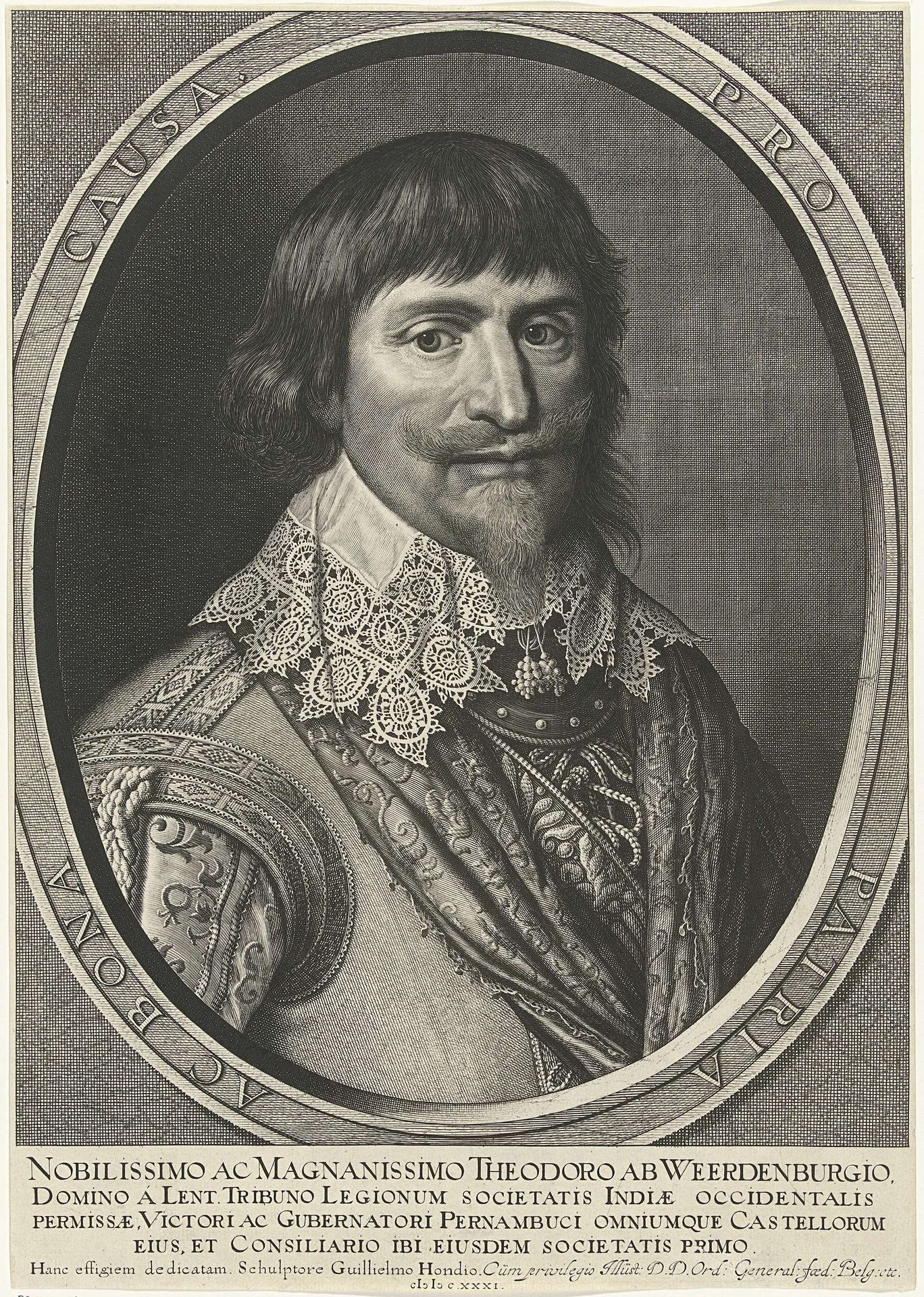 Portret van Theodor van Weerdenburg by Willem Hondius