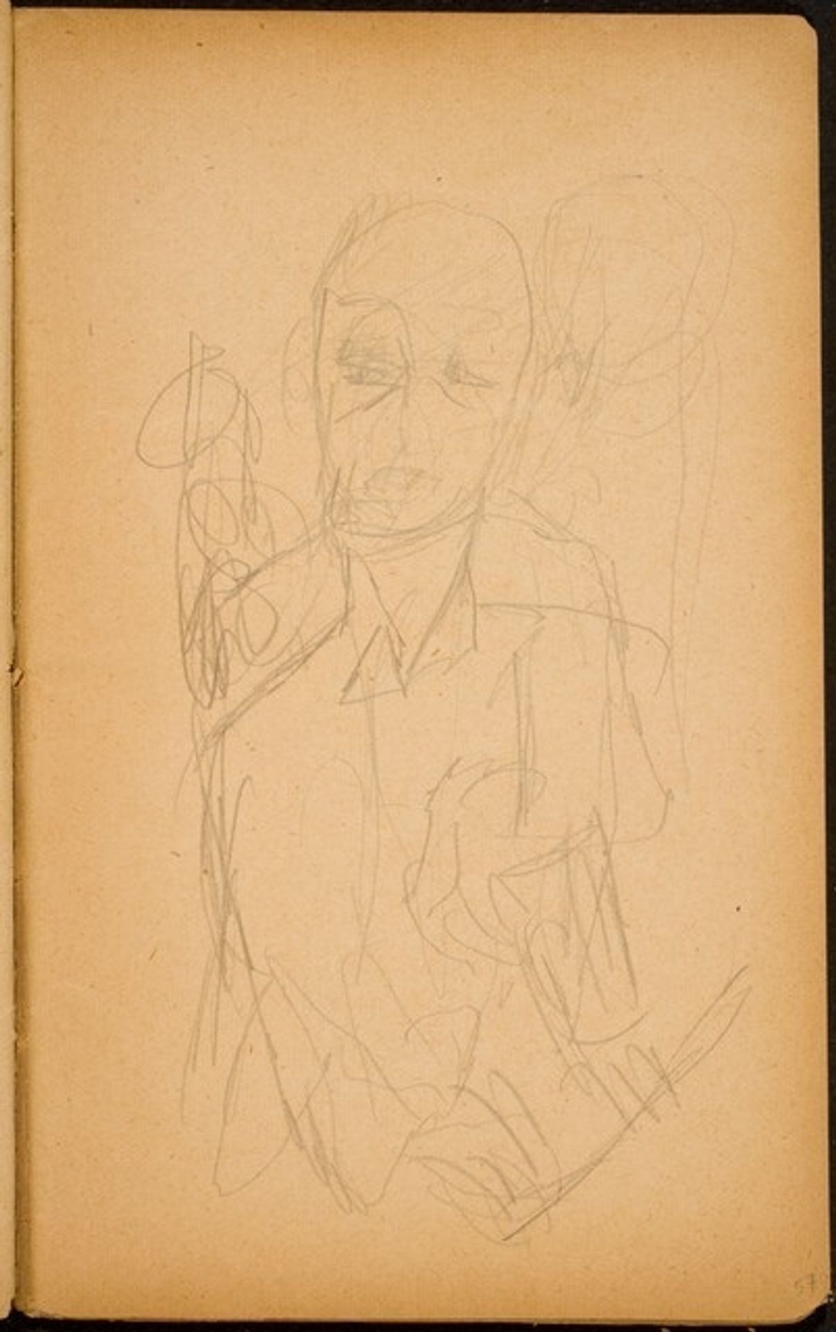 Mann an der Bar (Man at the Bar) [p. 57] by Max Beckmann