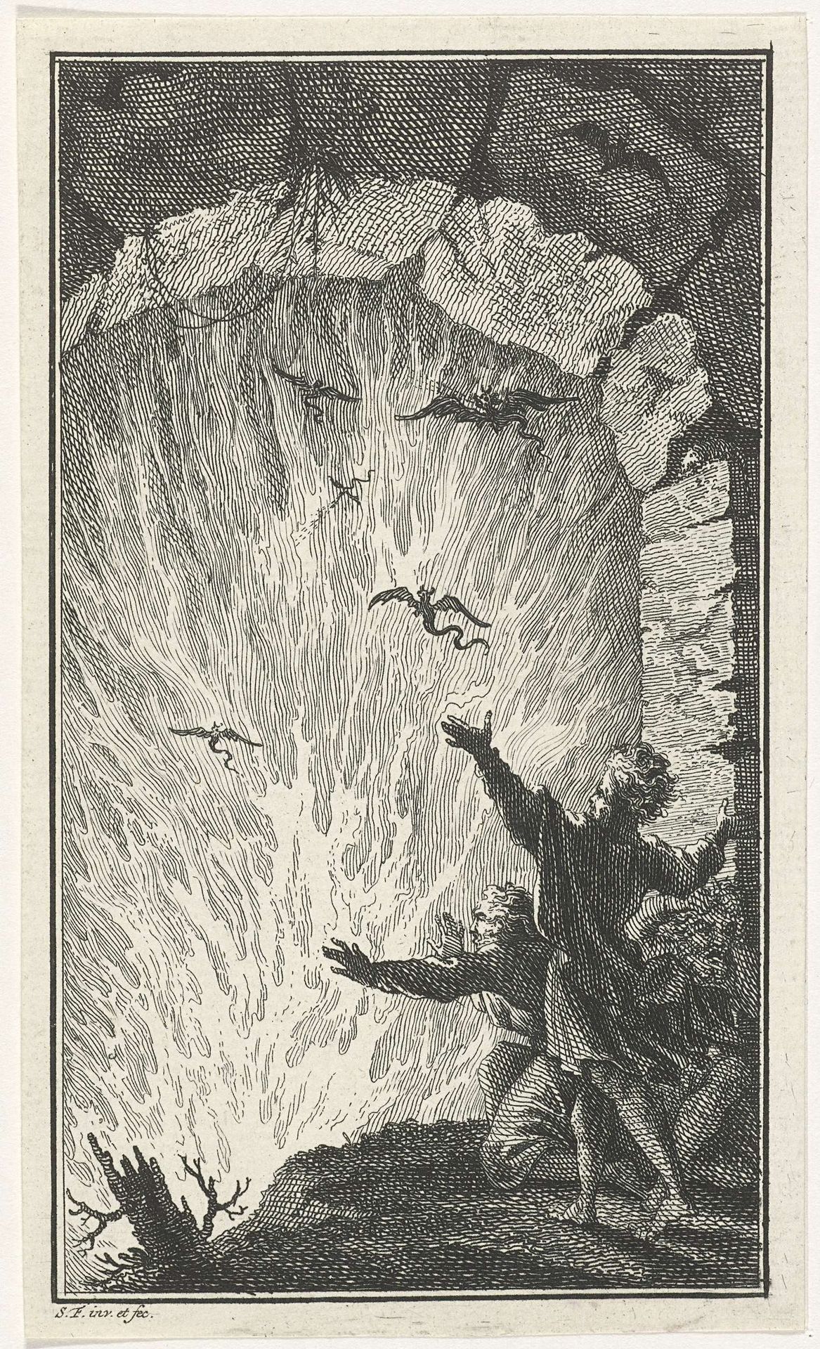 Figuren voor de hellepoort by Simon Fokke