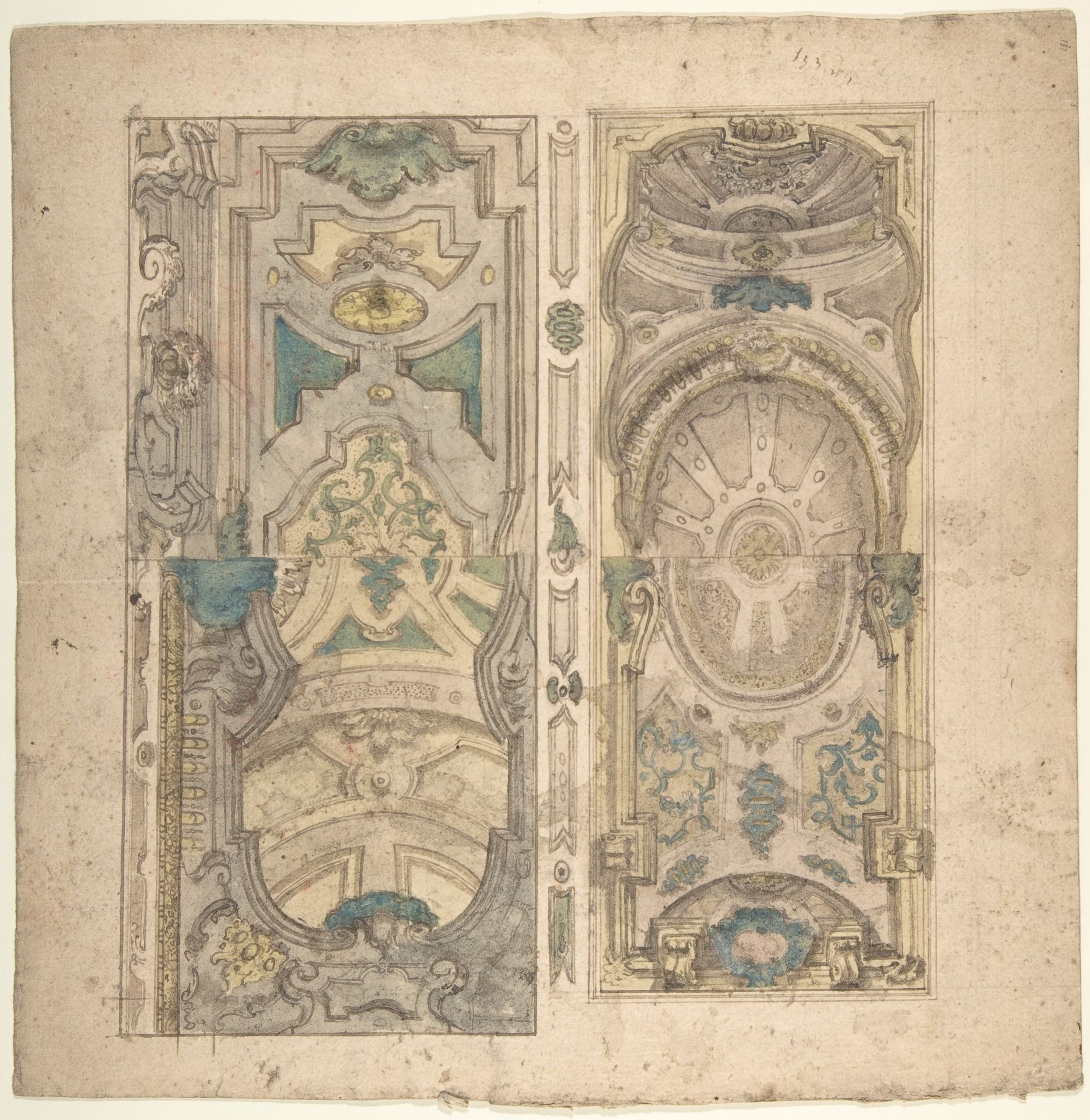 Four Alternate Designs for a Vault by Anonymous
