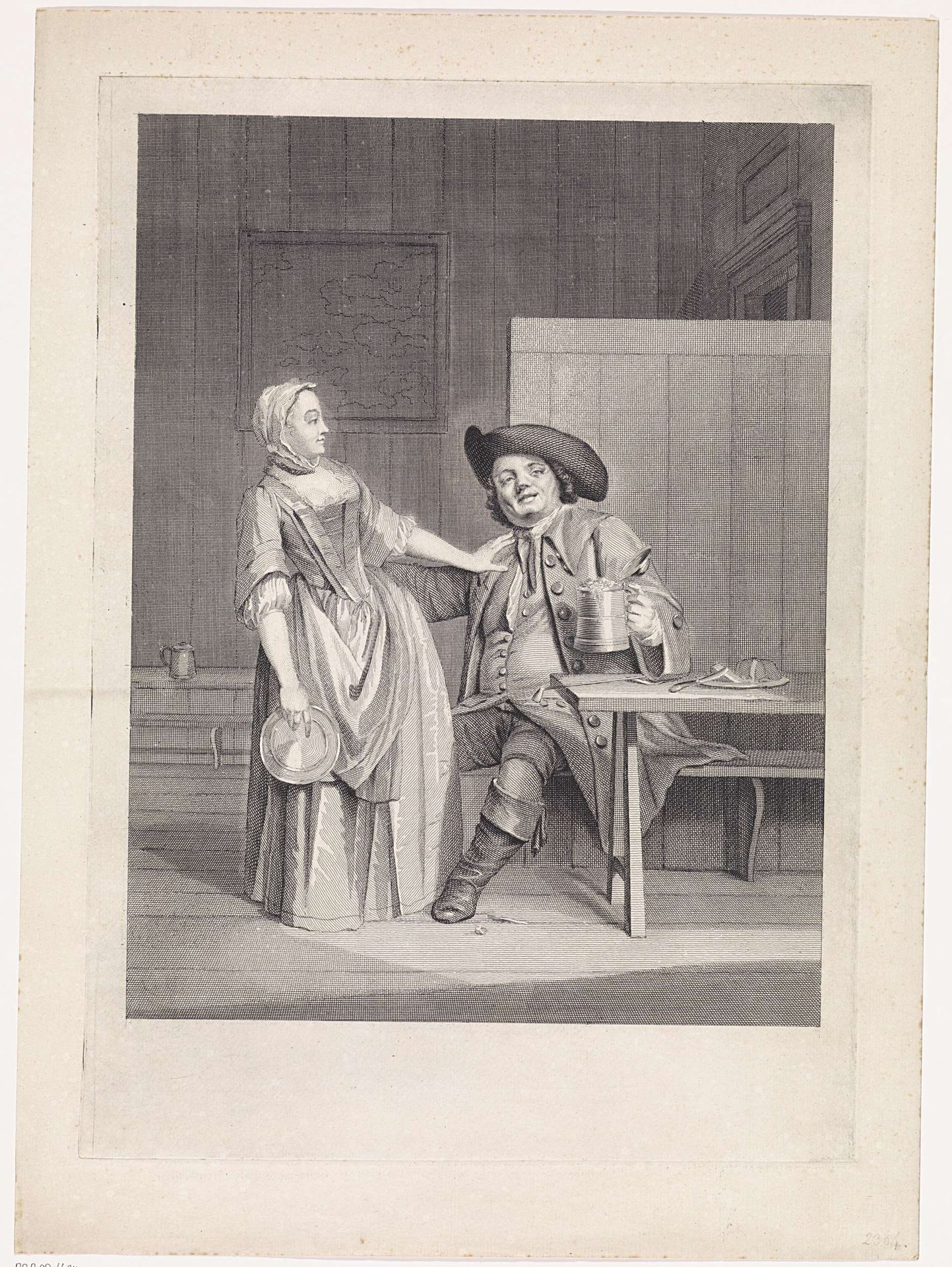Koetsier in een herberg by Jan Punt
