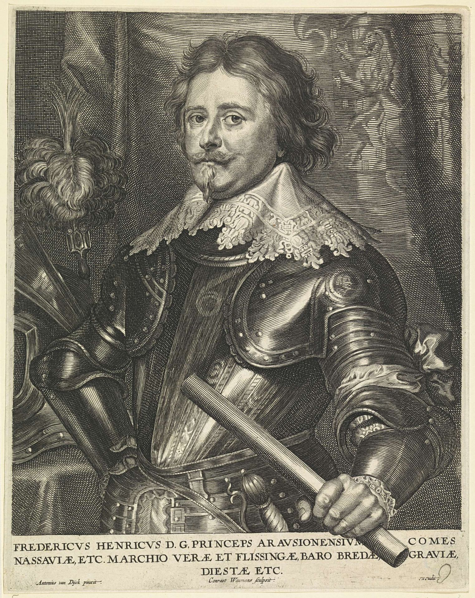 Portret van Frederik Hendrik, prins van Oranje by Coenraet Waumans
