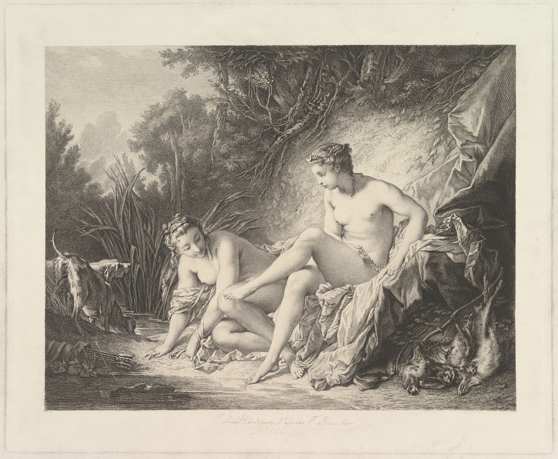 Diana Sourtant du Bain (Diana Leaving the Bath) by Edmond Hédouin
