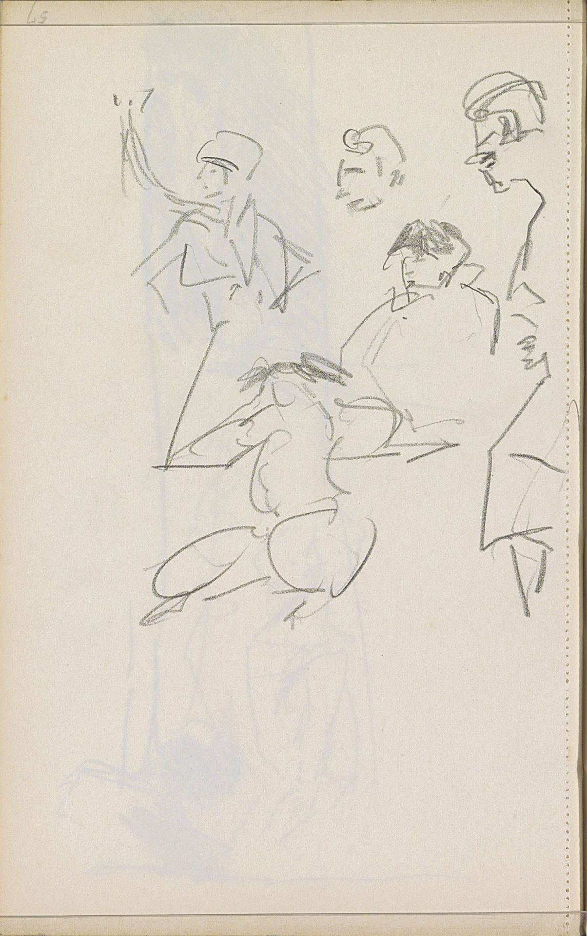 Figuurstudies by Isaac Israels
