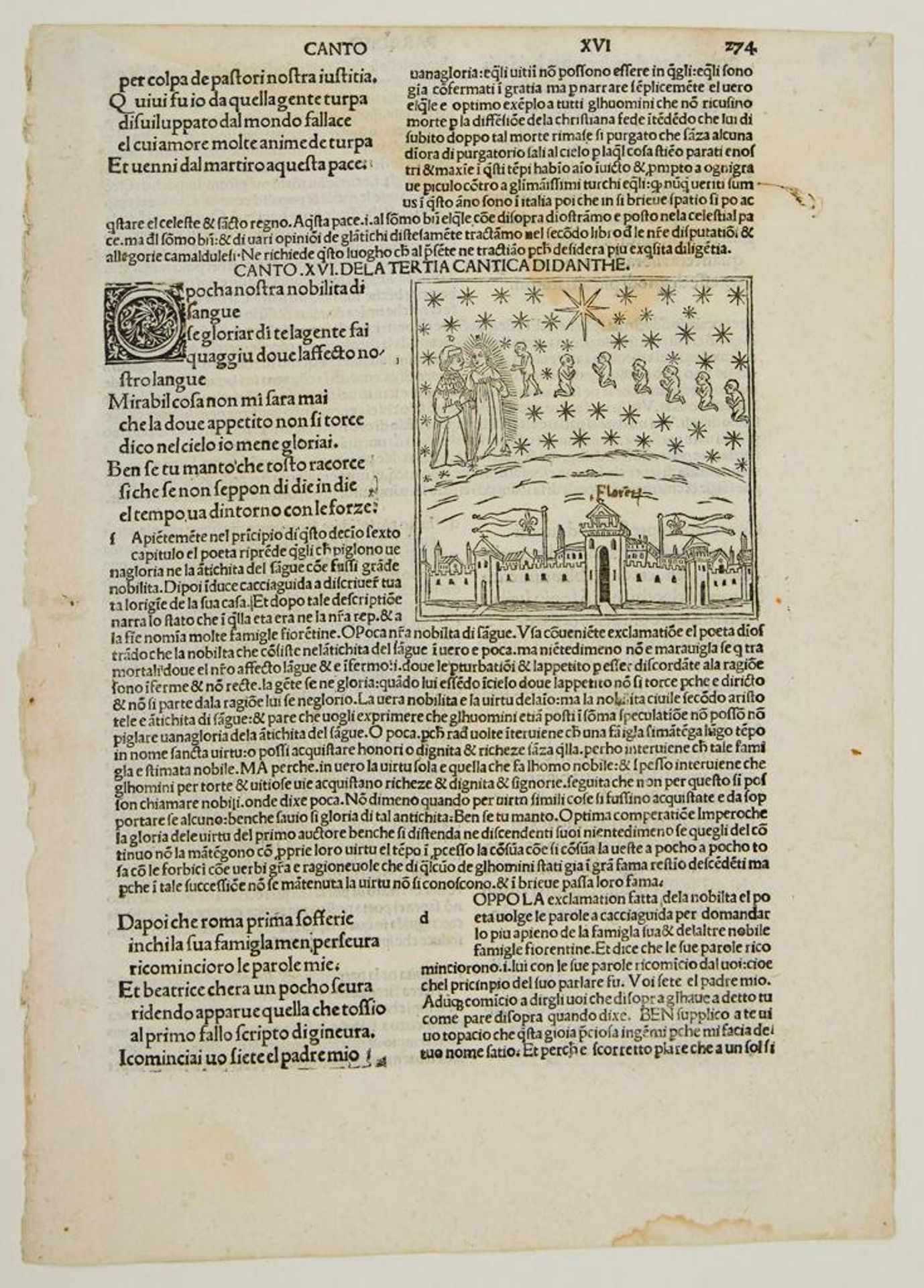 Canto XVI. The Fifth Sphere: Mars / The Warriors of God; Cacciaguida on Vaingloary of Noble Lineagoe and Illustrious Families of Florence by Anonymous