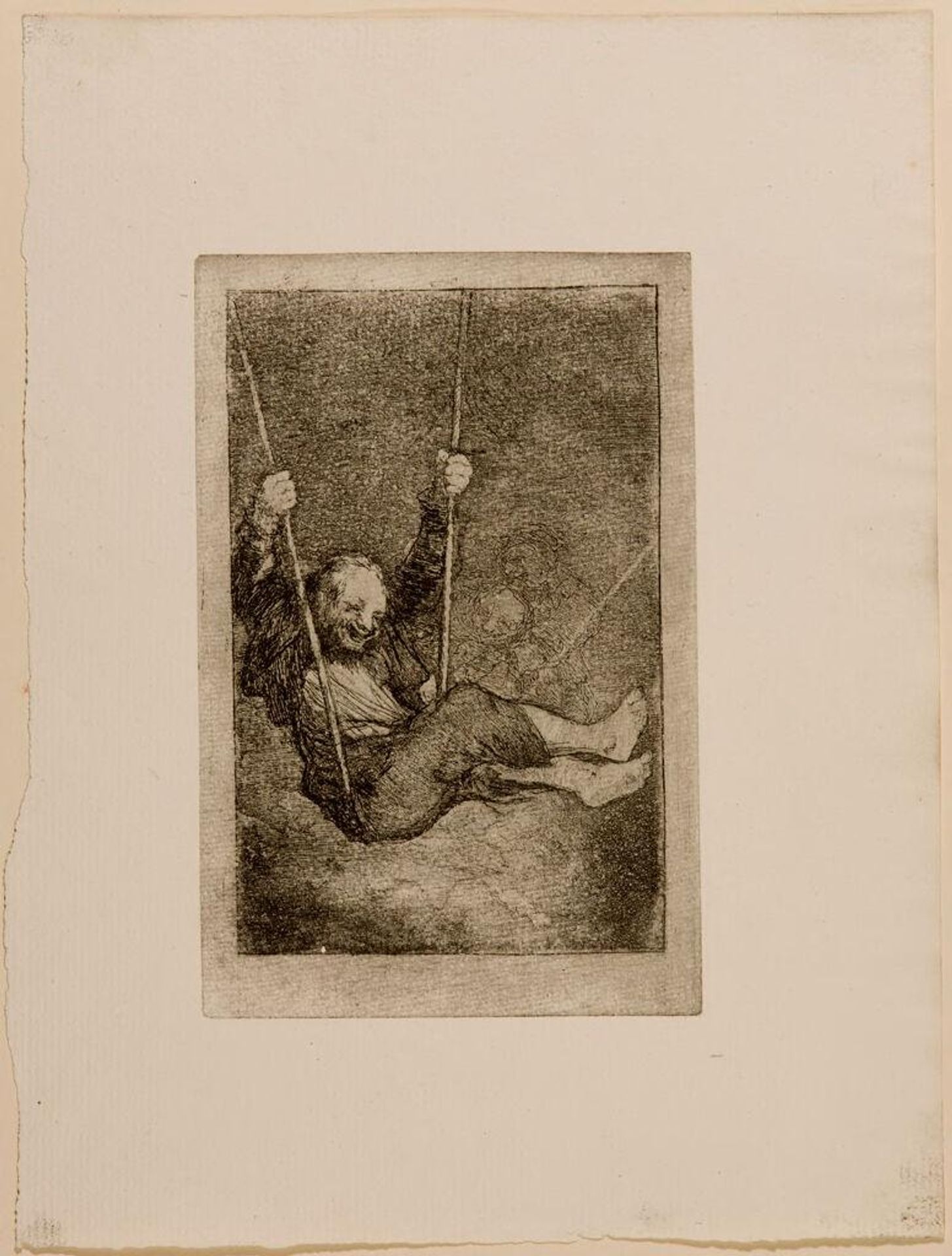 Old Man Swinging by Francisco JosÃ© de Goya y Lucientes