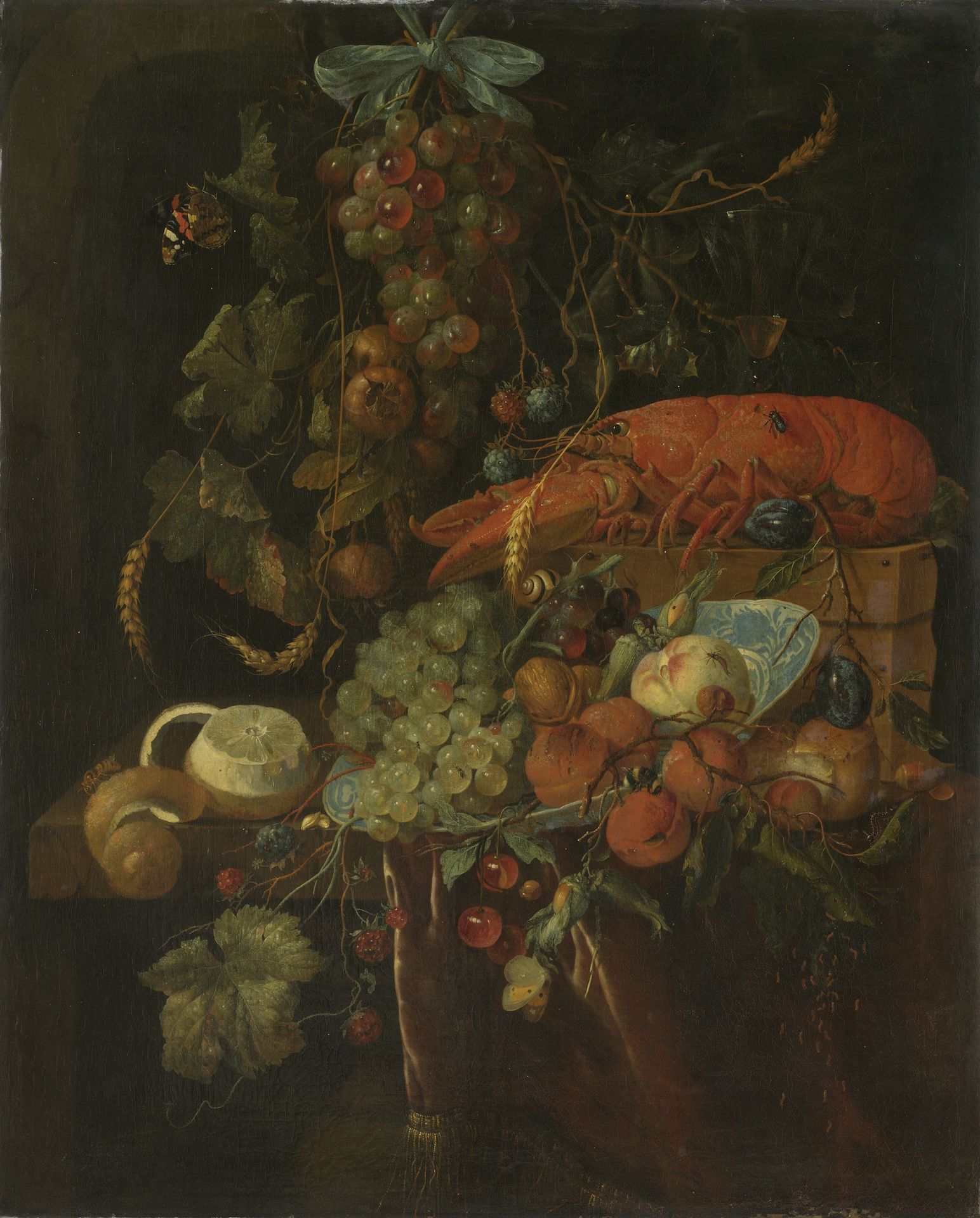 Still Life with Fruit and a Lobster by Jan Davidsz de Heem