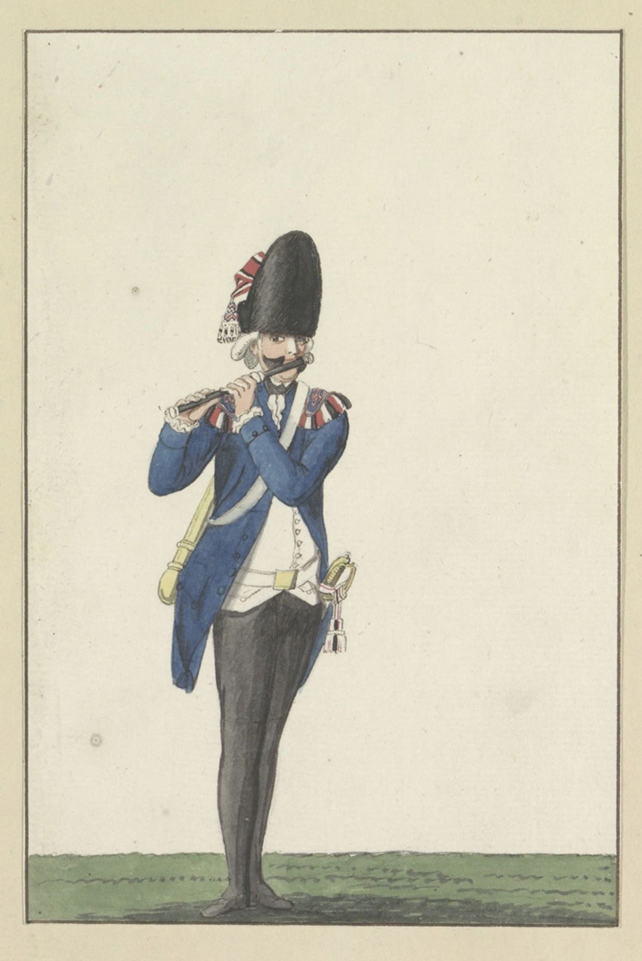 Pijper van het Genootschap tot Nut der Schutterij te Amsterdam, 1787 by Anonymous
