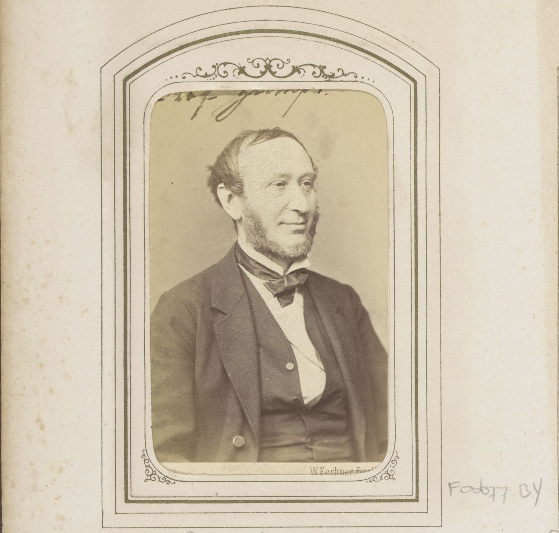 Portret van August Wilhelm Zumpt by Wilhelm Fechner