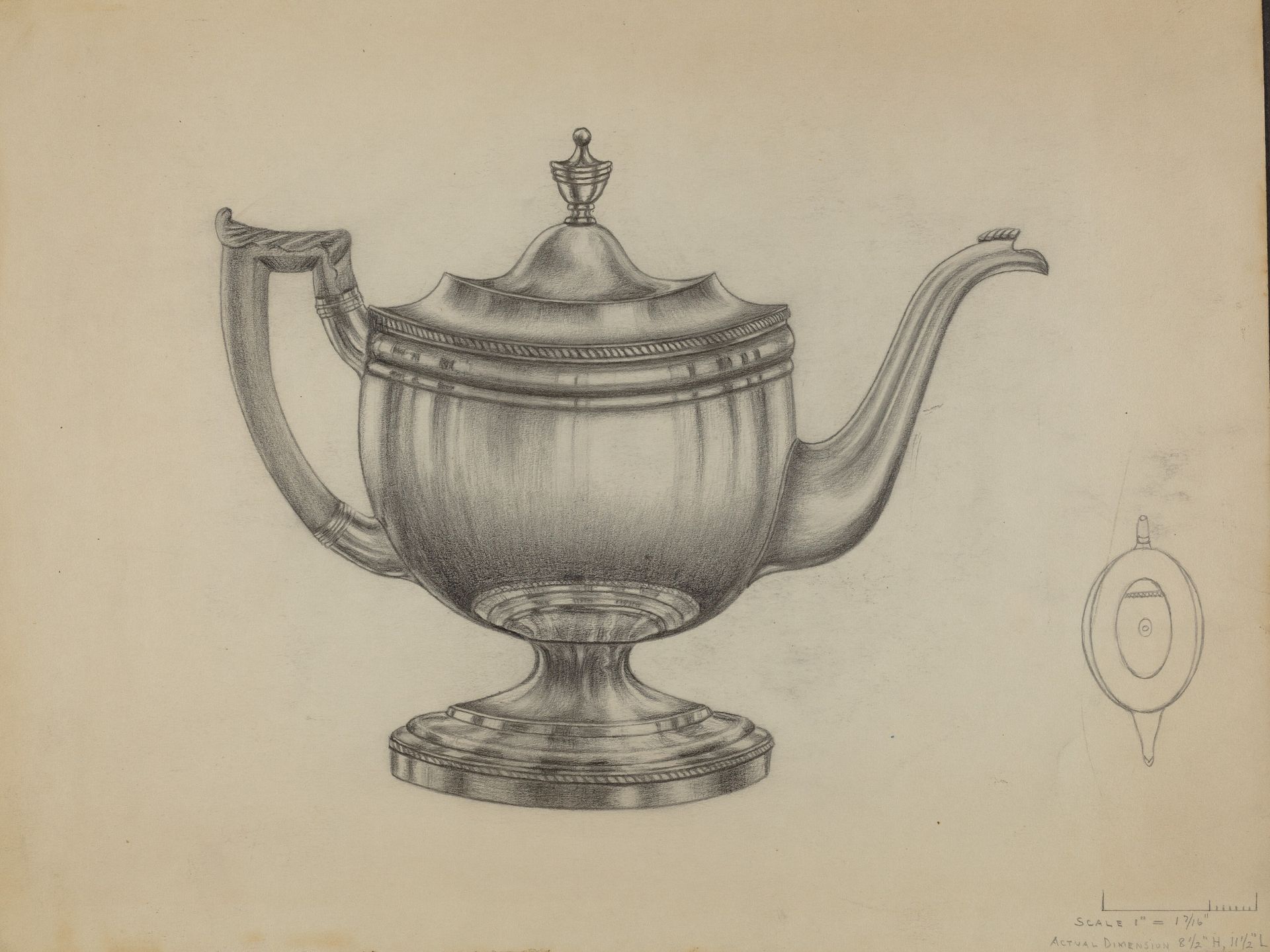 Silver Teapot by Gerald Bernhardt