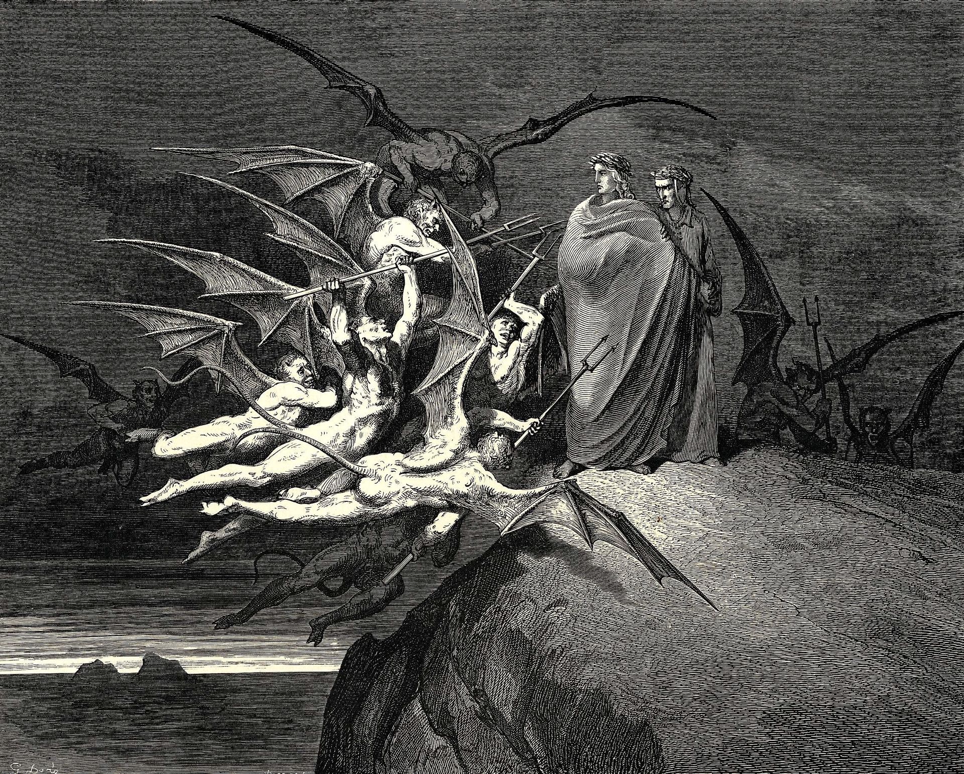 The Inferno, Canto 21 by Gustave Dore