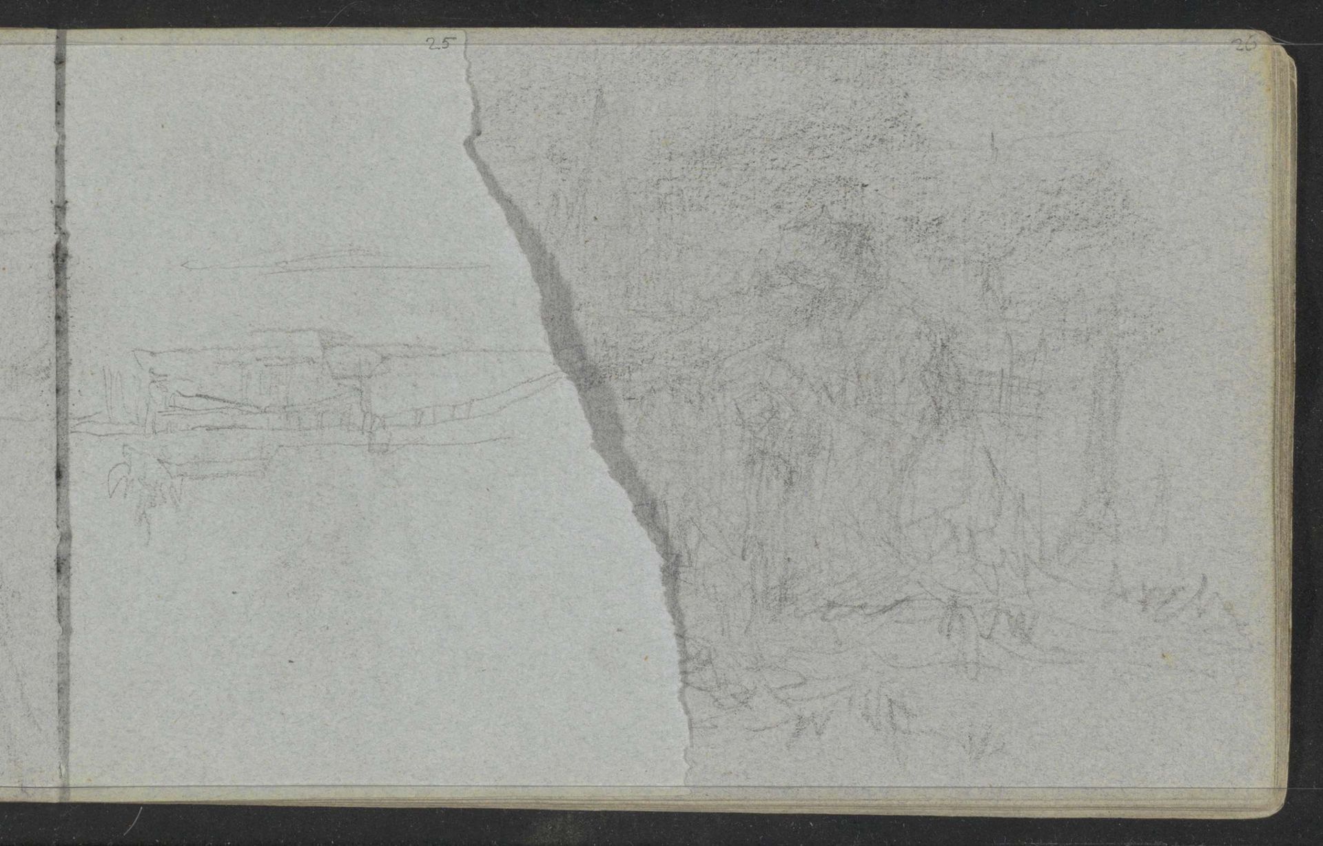 Roeiboot aan een waterkant by Matthijs Maris