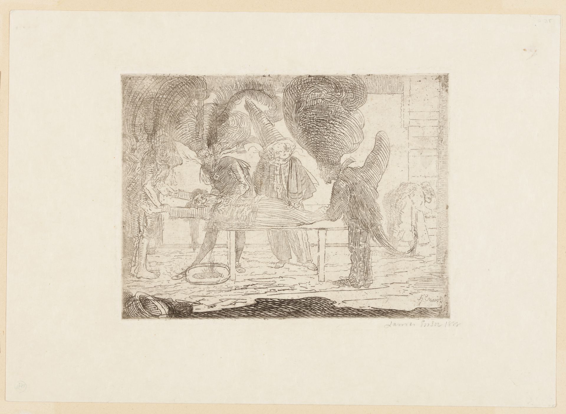 L'assassinat(Reminiscence du crime célèbre de Rodez, où l'agent d'affaires Fualdès a trouvé la mort) by James Ensor