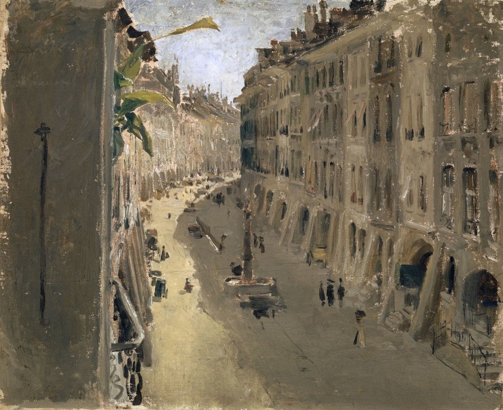 The Gerechtigkeitsgasse In Bern by Albrecht Anker