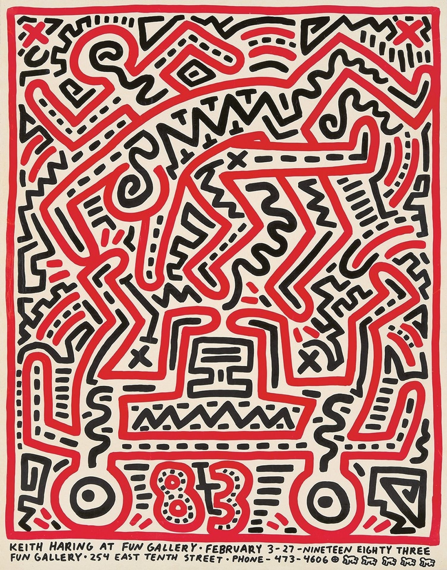 Keith Haring at FUN Gallery by Keith Haring