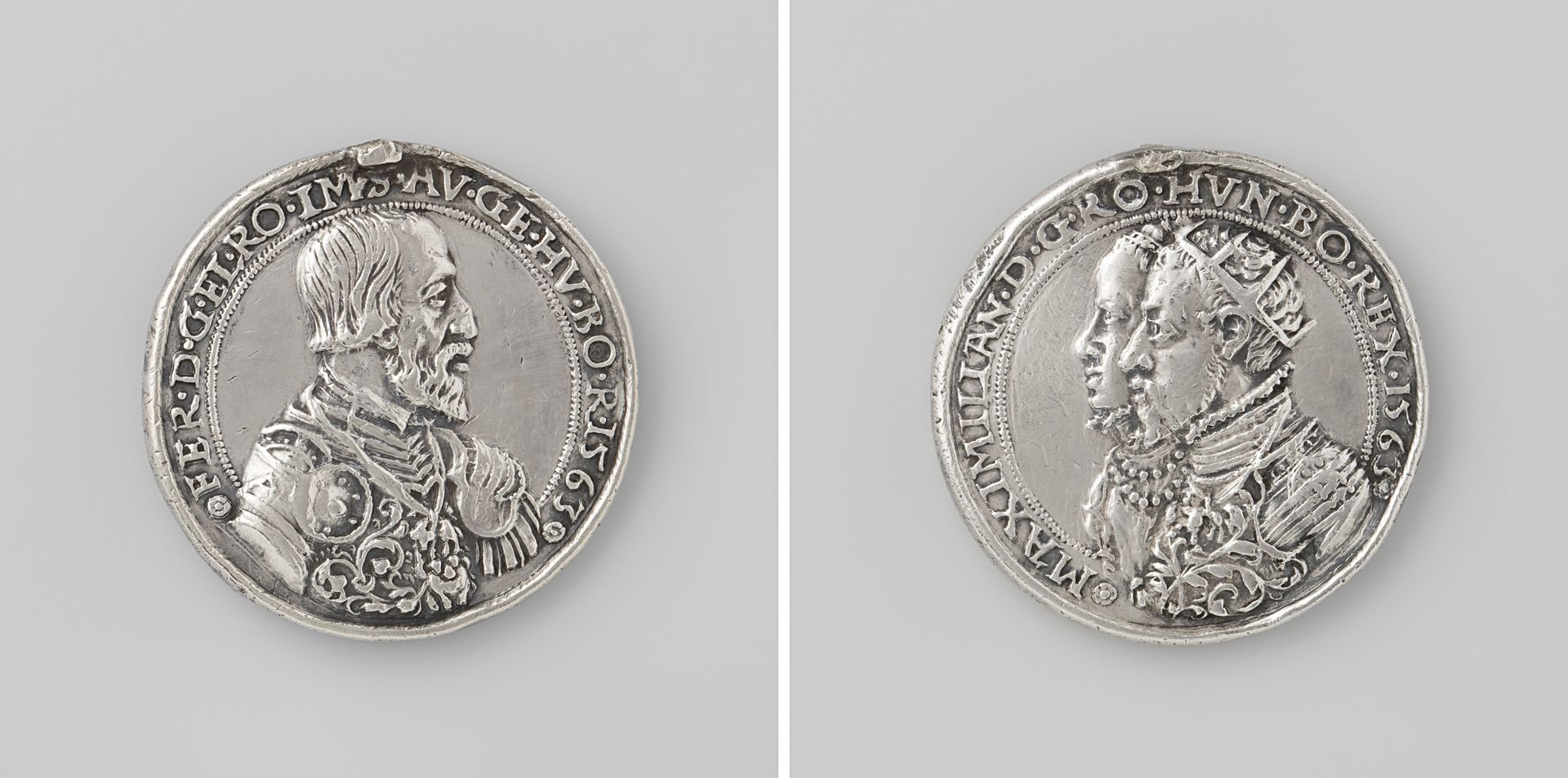 Ter ere van Ferdinand I, Duits keizer, zijn zoon Maximiliaan II en diens vrouw Maria by Anonymous