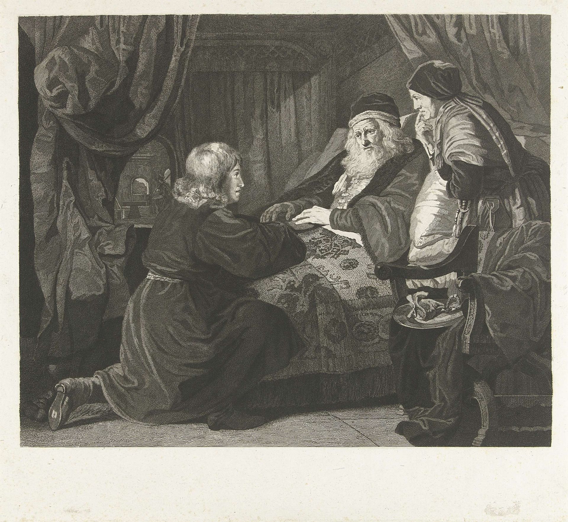 Izaak zegent Jakob by Lambertus Antonius Claessens