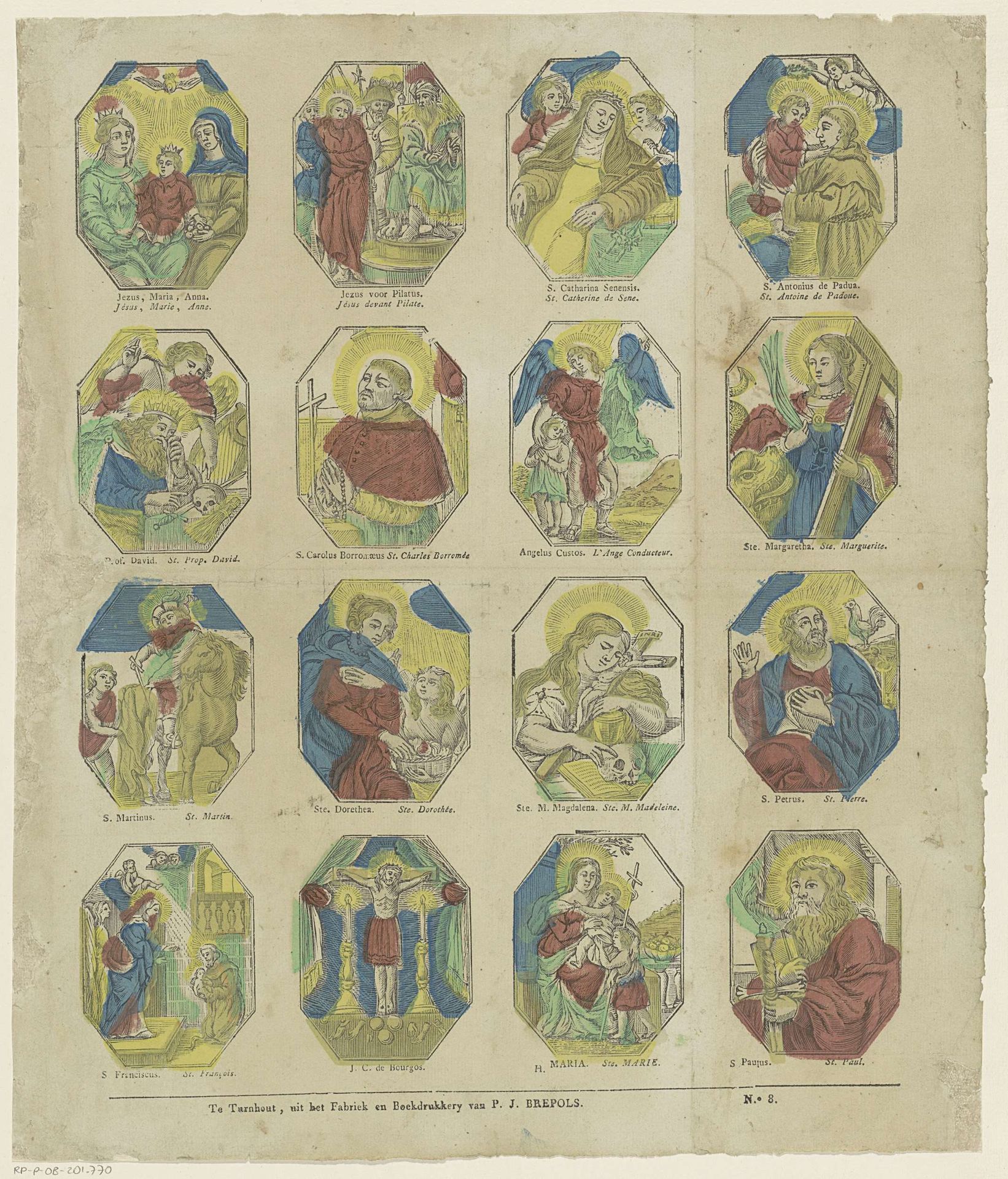 Bidprentjes by Philippus Jacobus Brepols