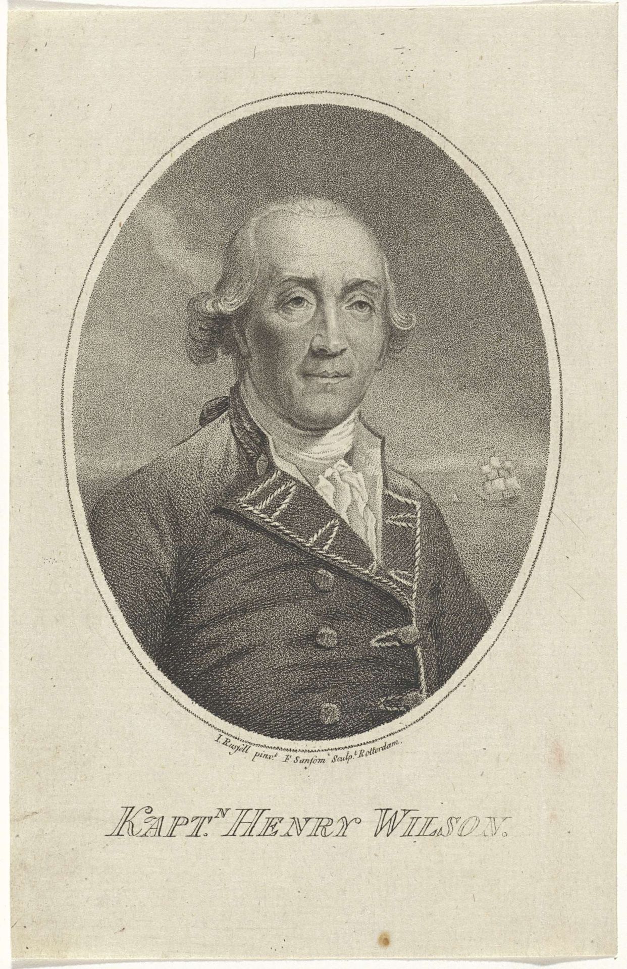 Portret van Henry Wilson by Franciscus Sansom