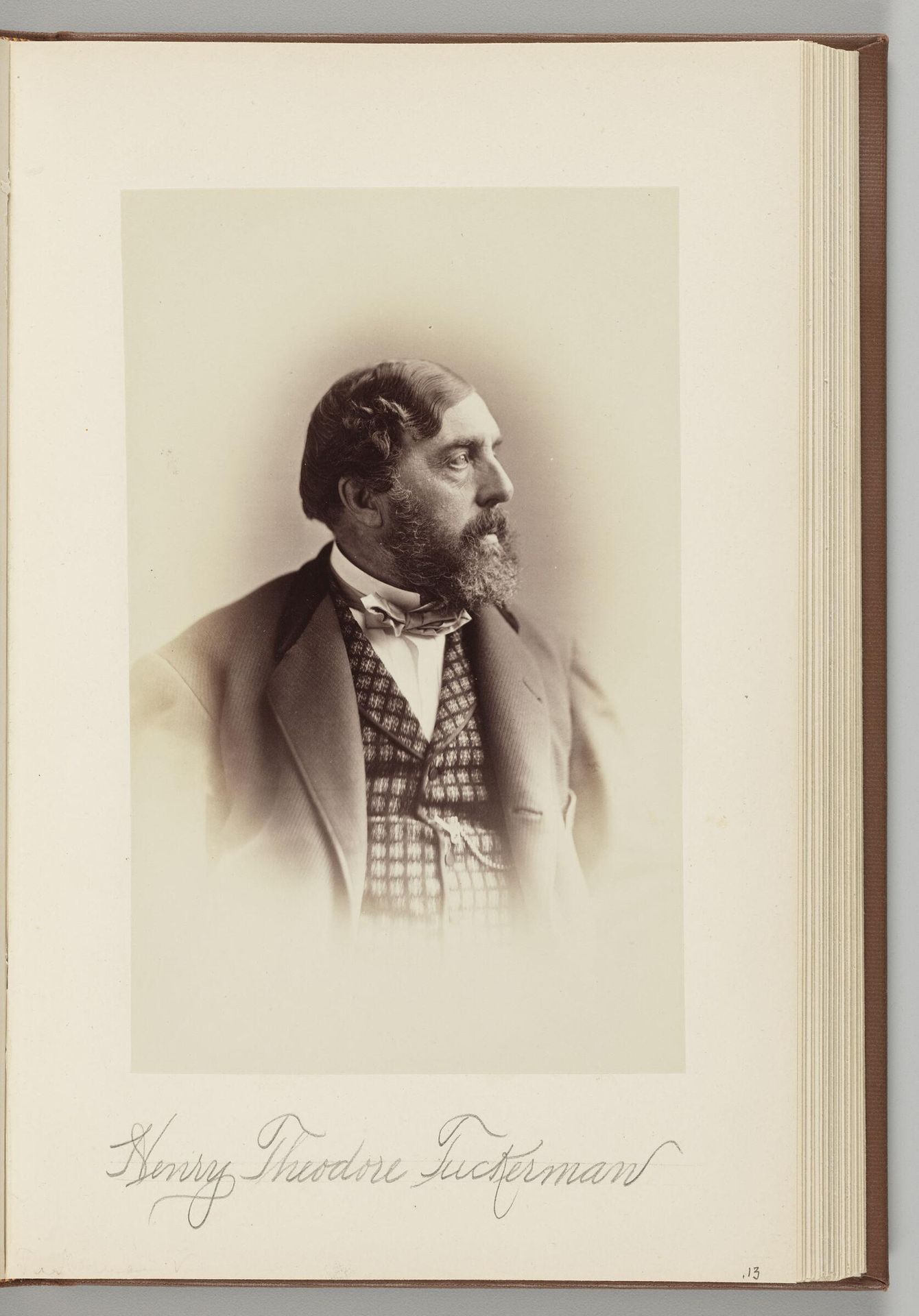 Henry Theodore Tuckerman (1813-1871) by Napoleon Sarony