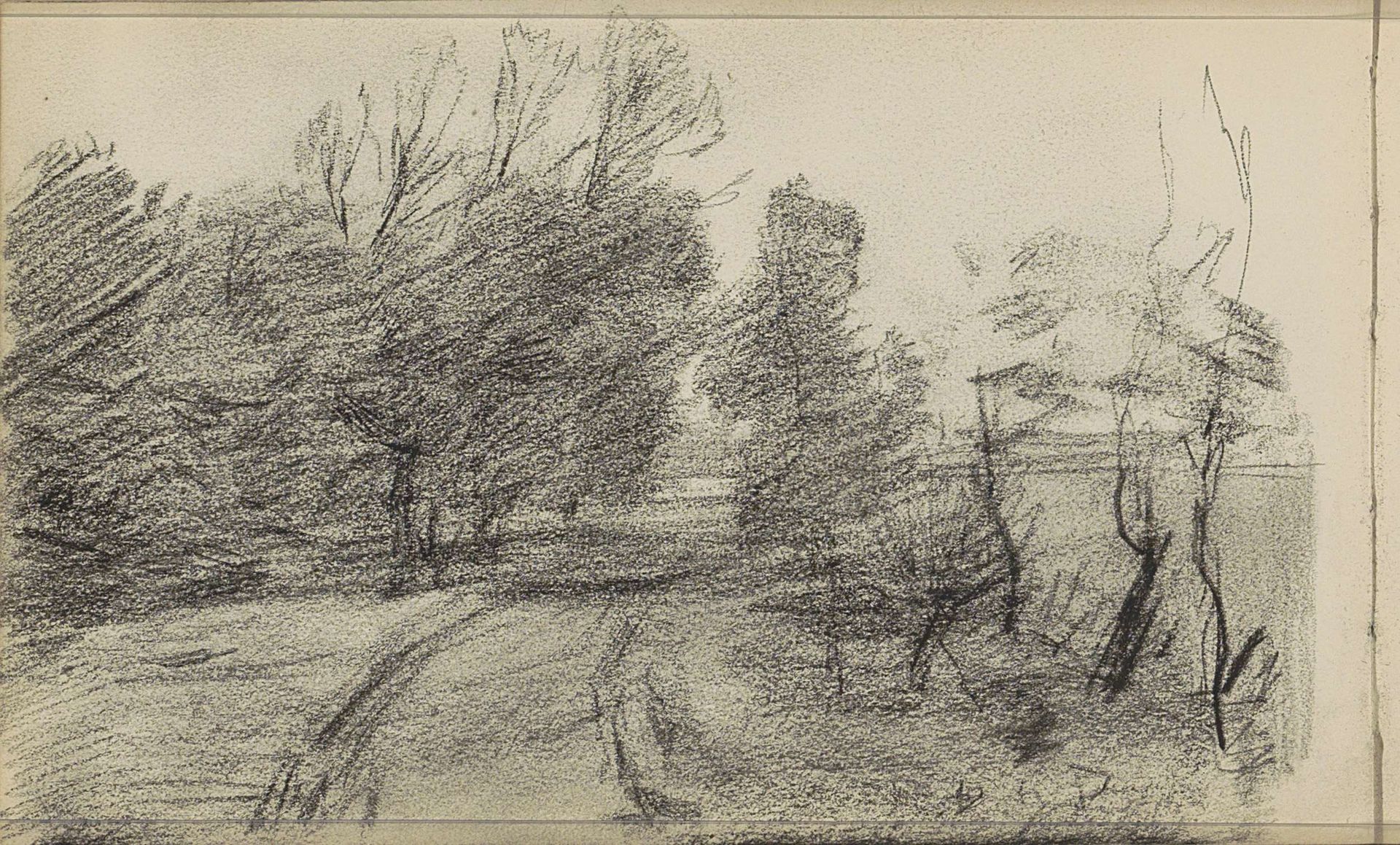 Gezicht op een pad by Johan Antonie de Jonge