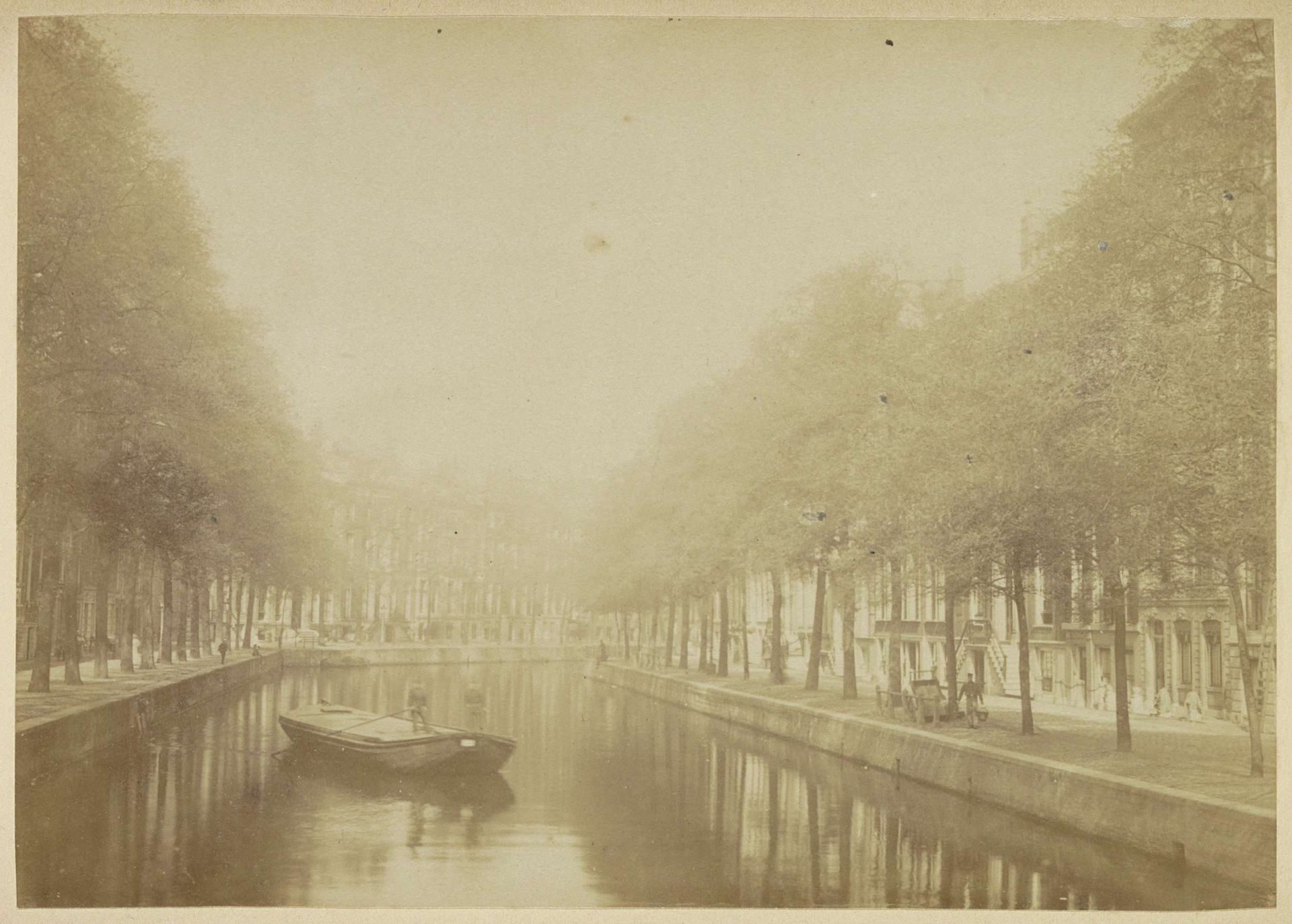 Gezicht op de Herengracht te Amsterdam by Andries Jager