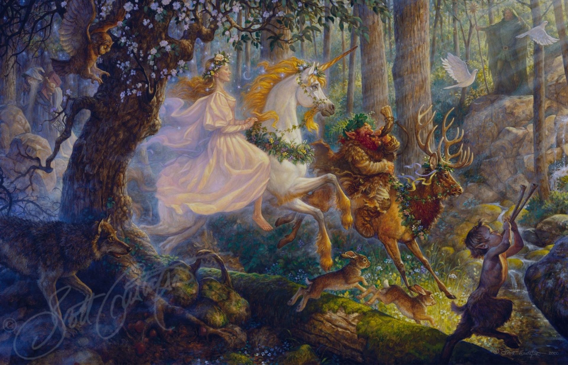 The Maiden and the Unicorn by Scott Gustafson