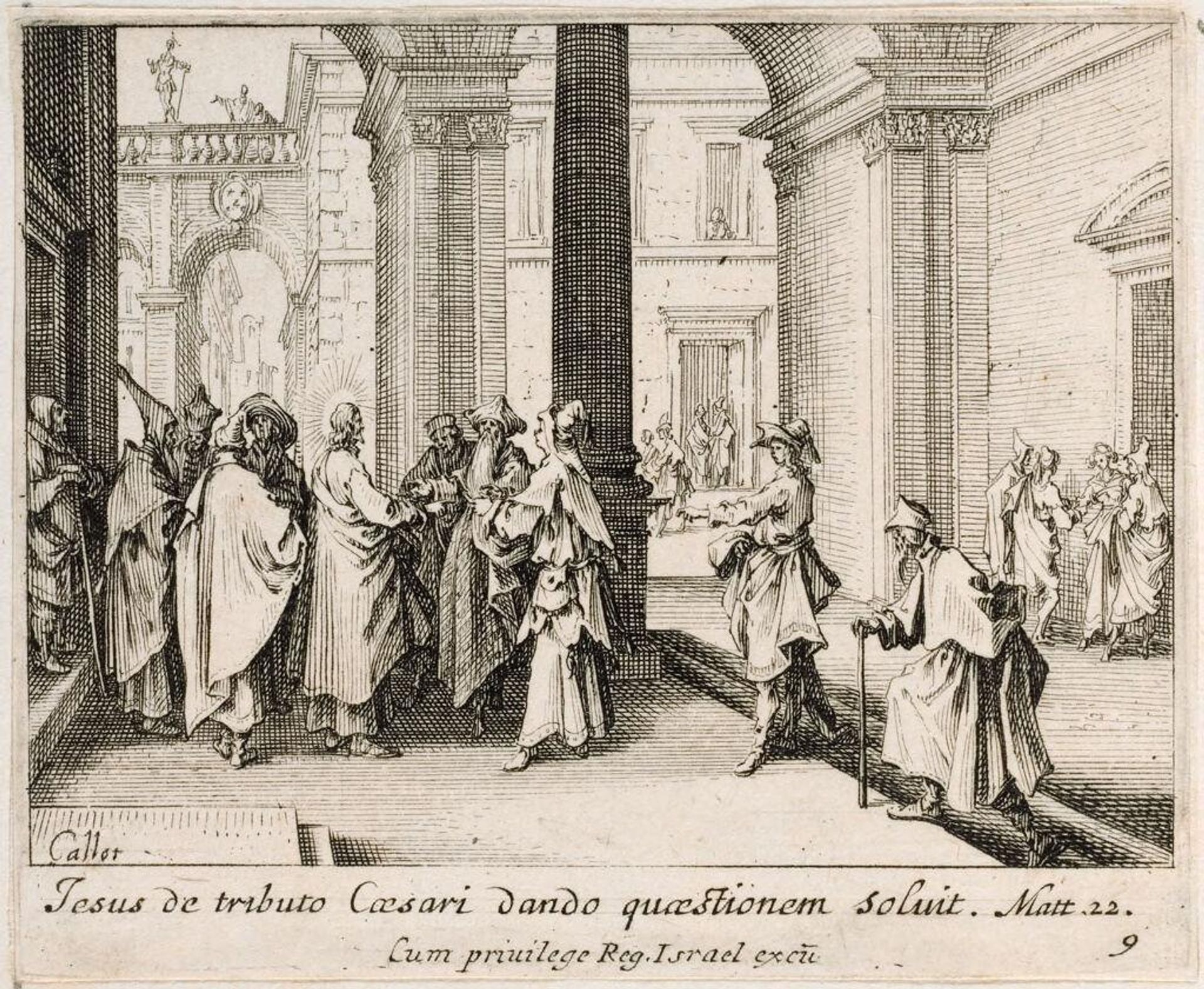 Cesar's Pence by Jacques Callot