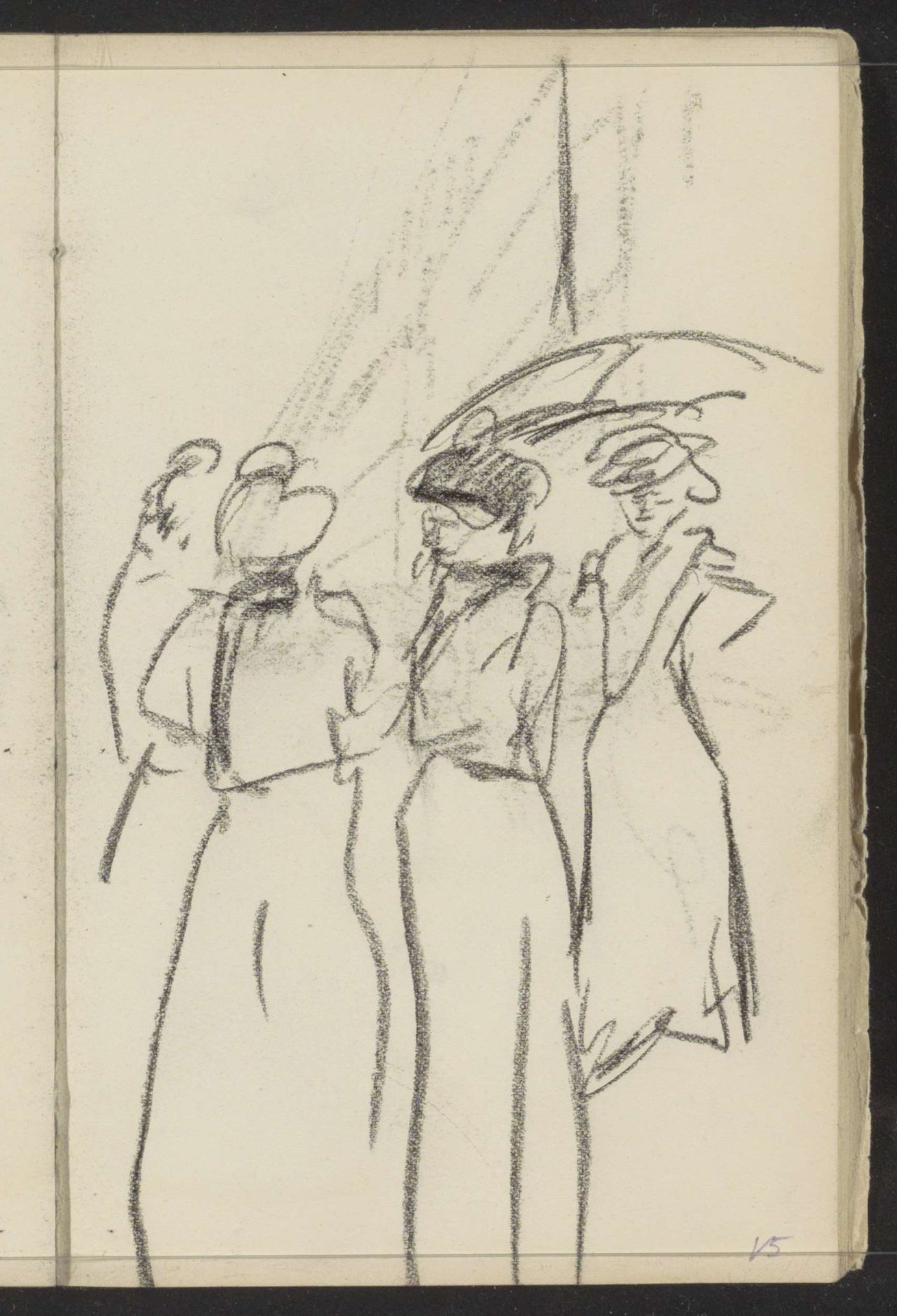 Drie vrouwen in gesprek by Isaac Israels