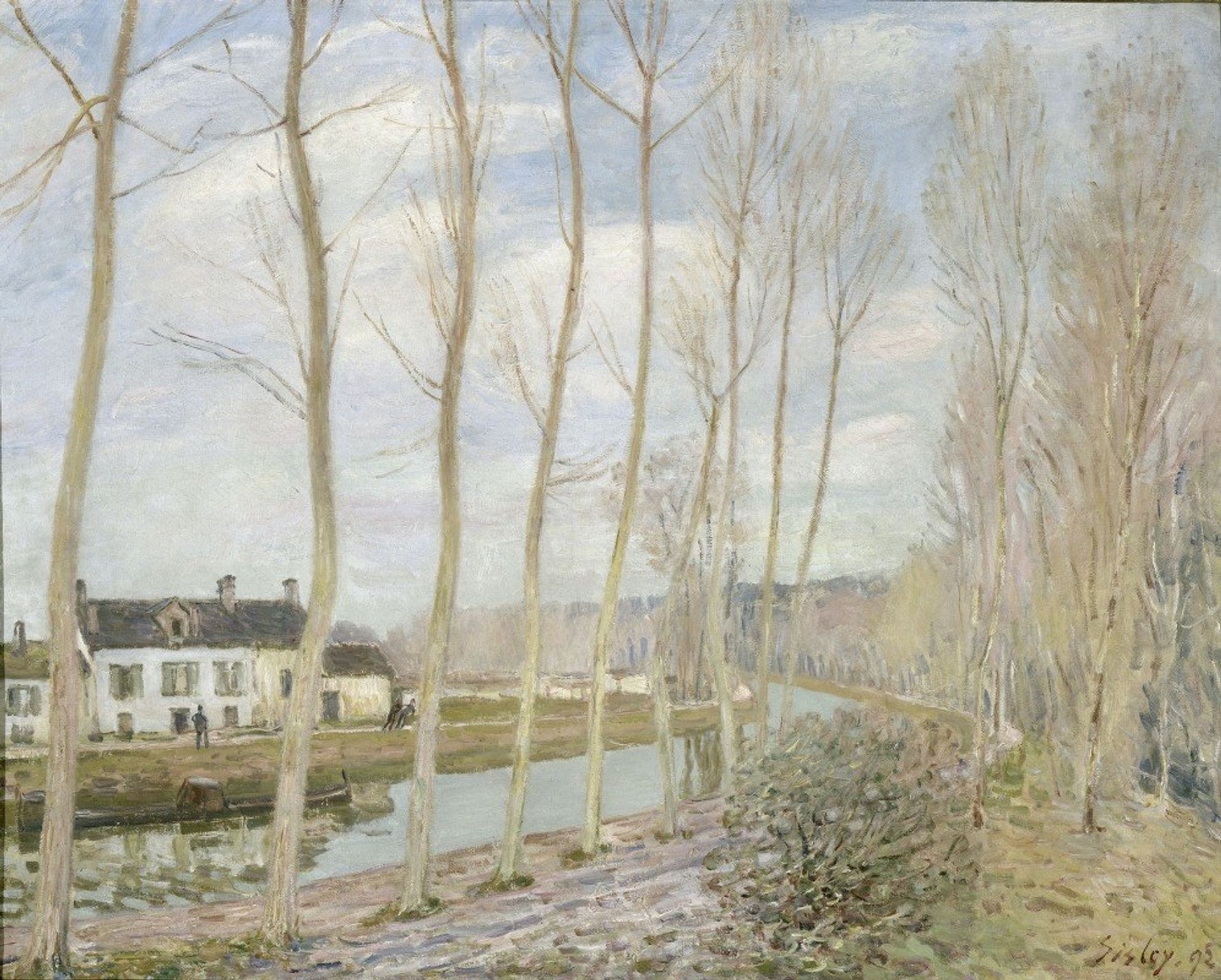 The Loing’s Canal by Alfred Sisley