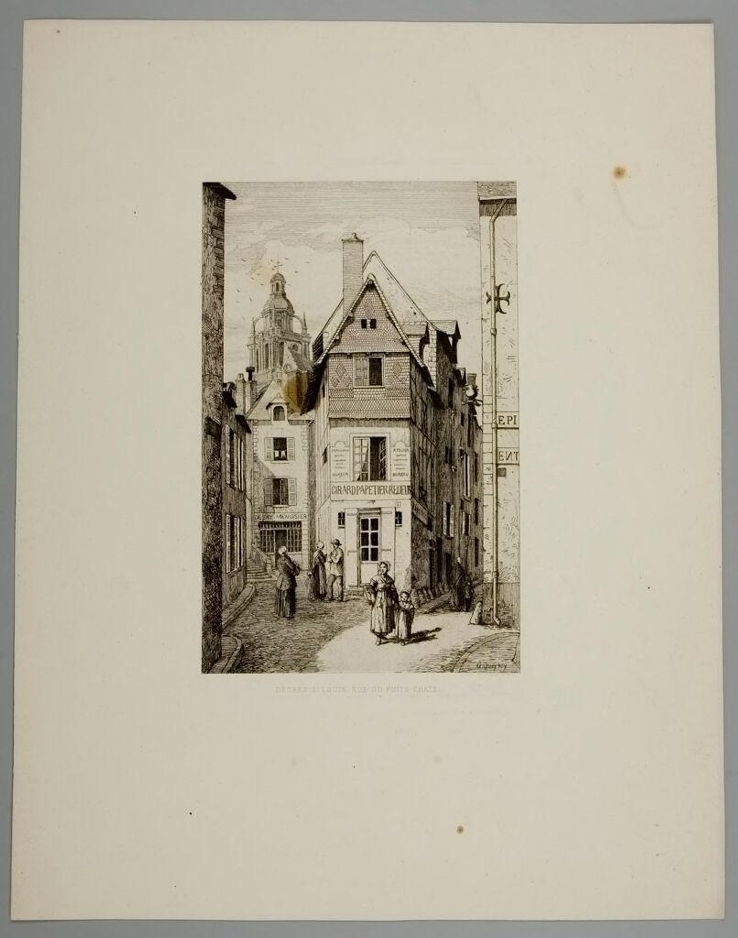 DegrÃ©s Saint Louis, rue du puits Chatel by Louis Armand Queyroy