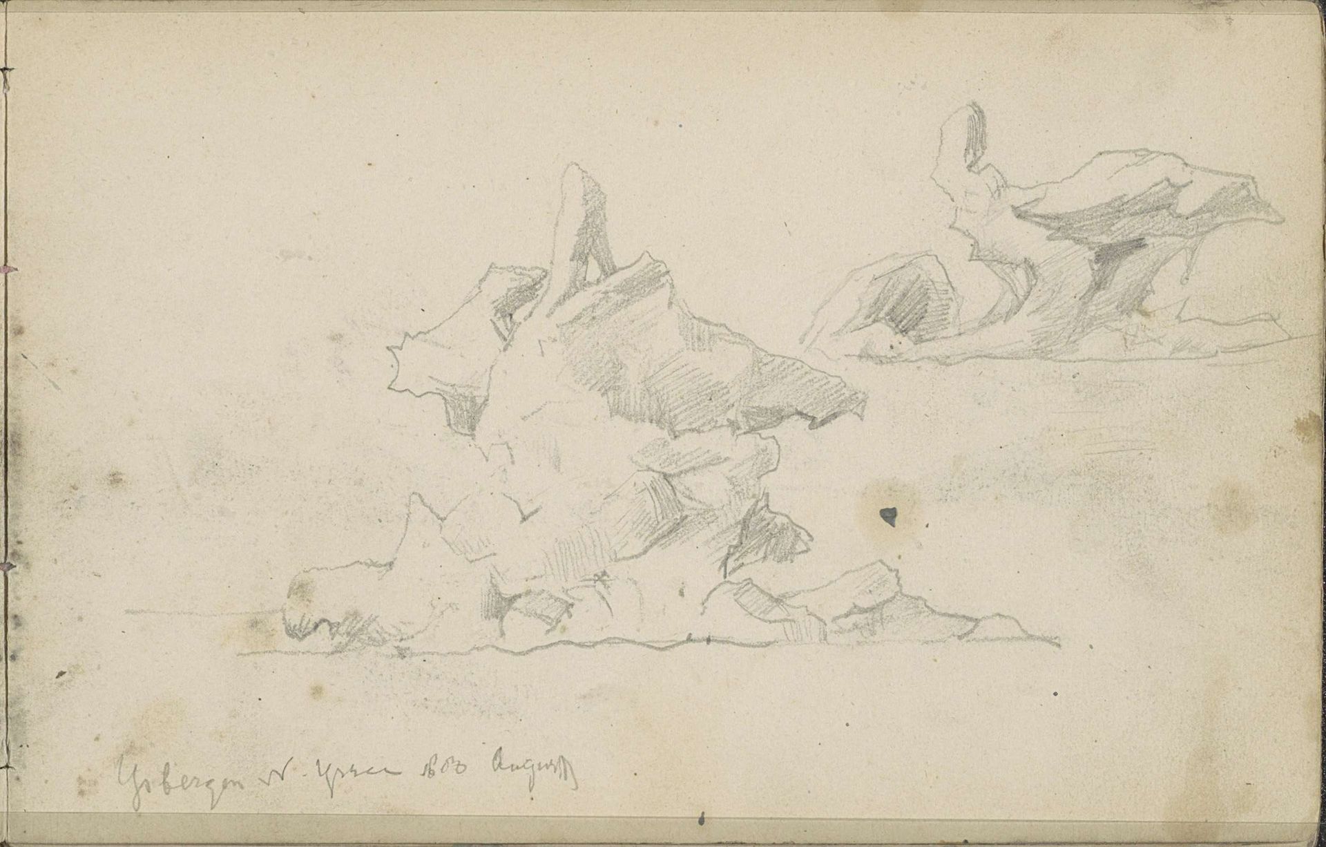 IJsbergen in de Noordelijke IJszee by Louis Apol