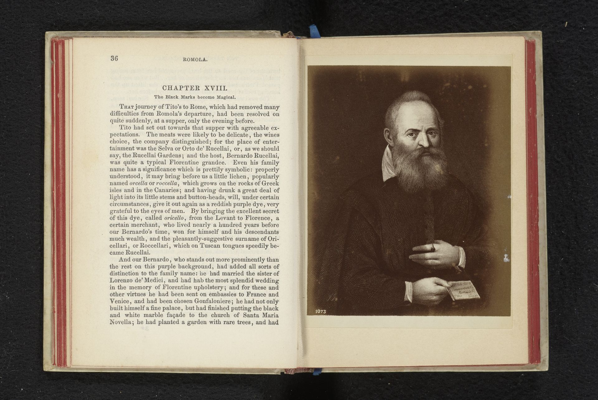 Fotoreproductie van een prent naar een schilderij van een portret van een onbekende man by Giacomo Brogi