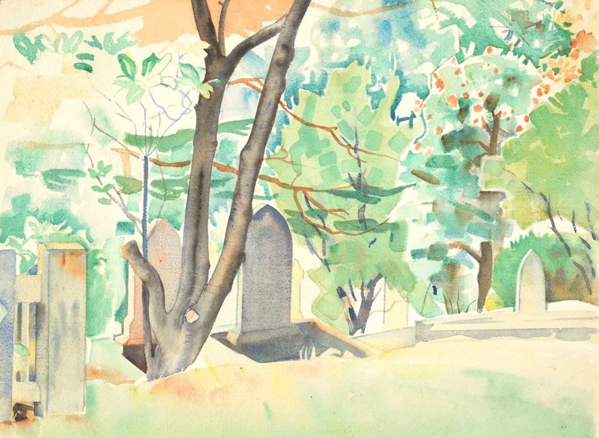 Bolton Street Cemetery by Rita Angus