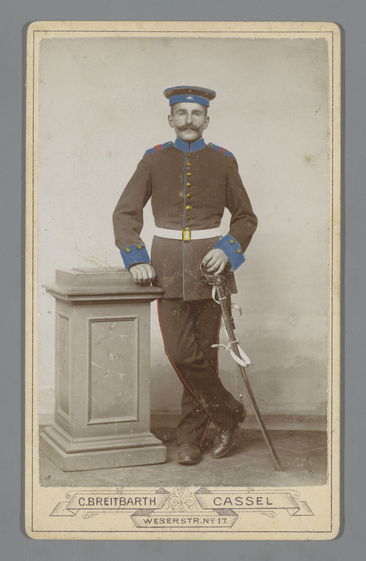 Portret van een Duitse militair by C. Breitbarth