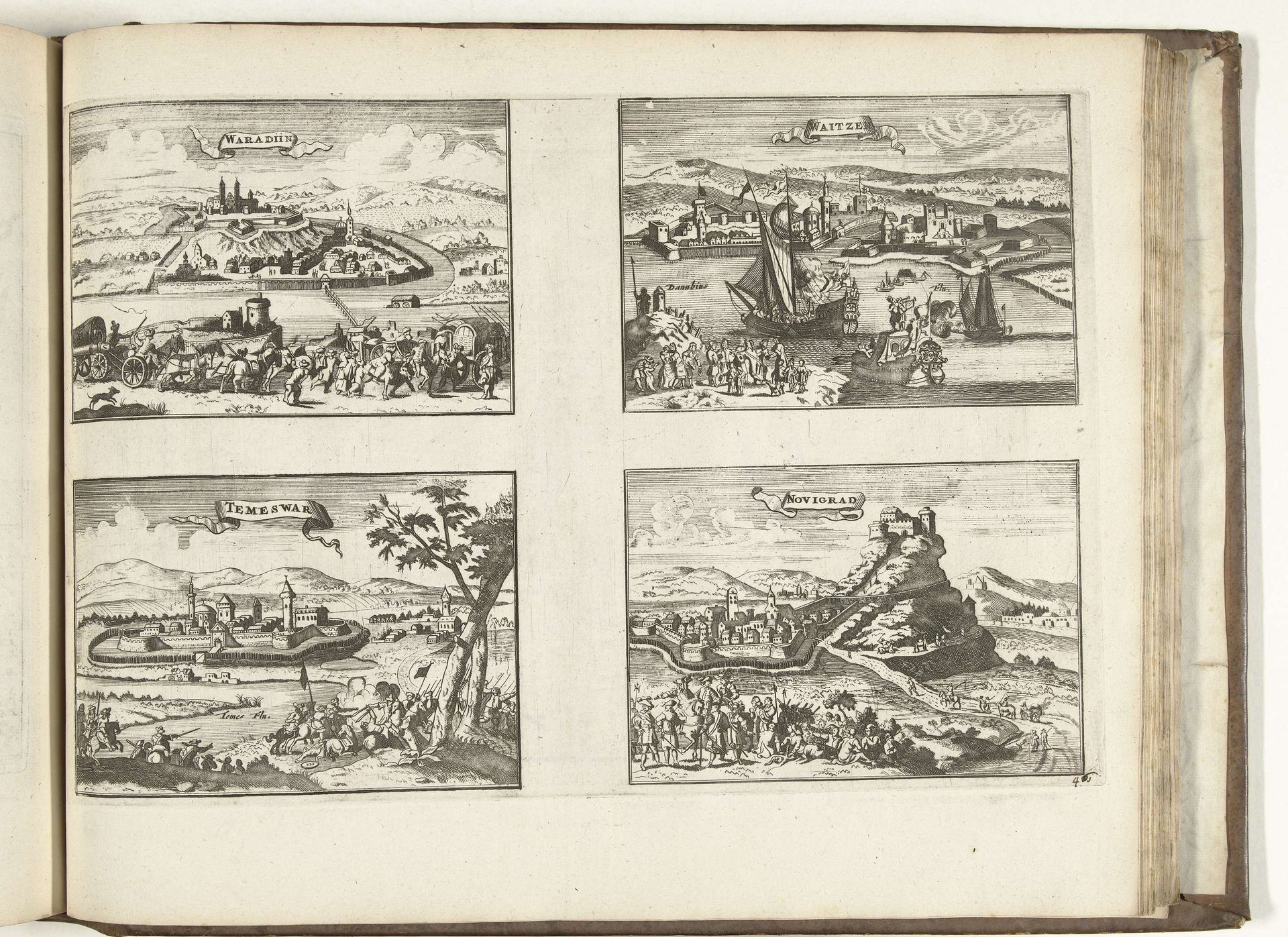Gezichten op Waradiin, Vác, Temesvár en Novigrad, 1726 by Anonymous