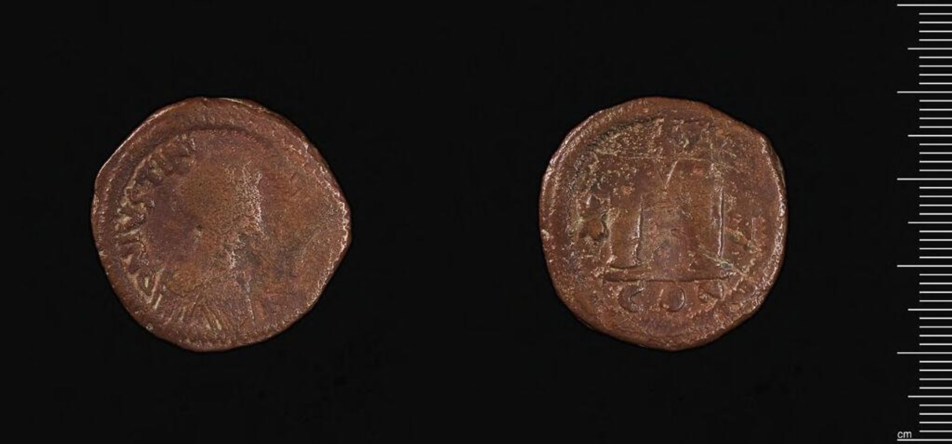 Coin of Justinian I by Justinian I