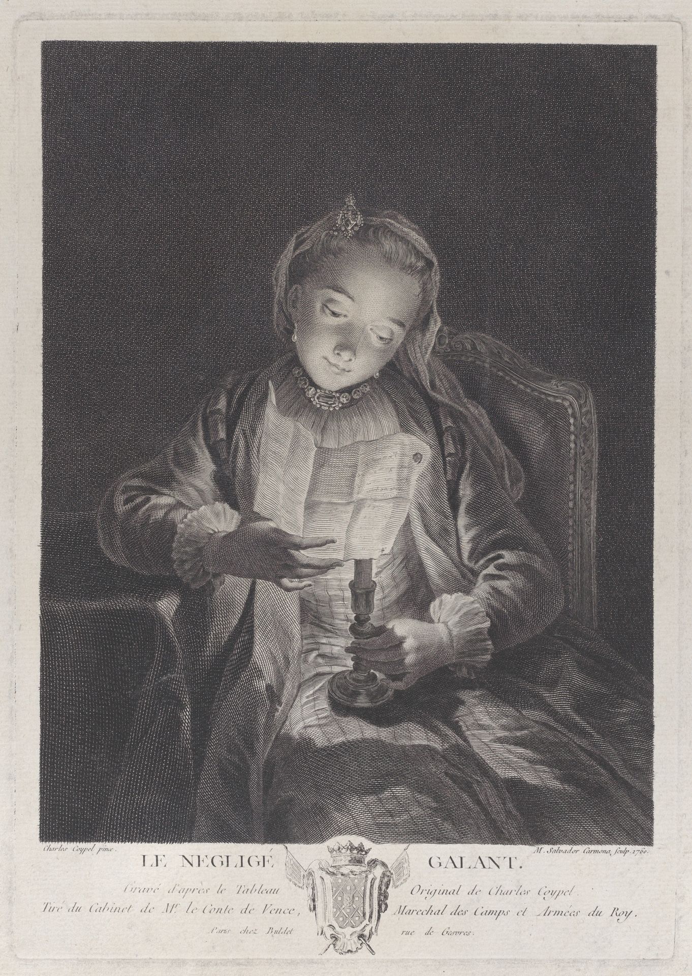 The neglected lover (Le negligé galant) by Manuel Salvador Carmona
