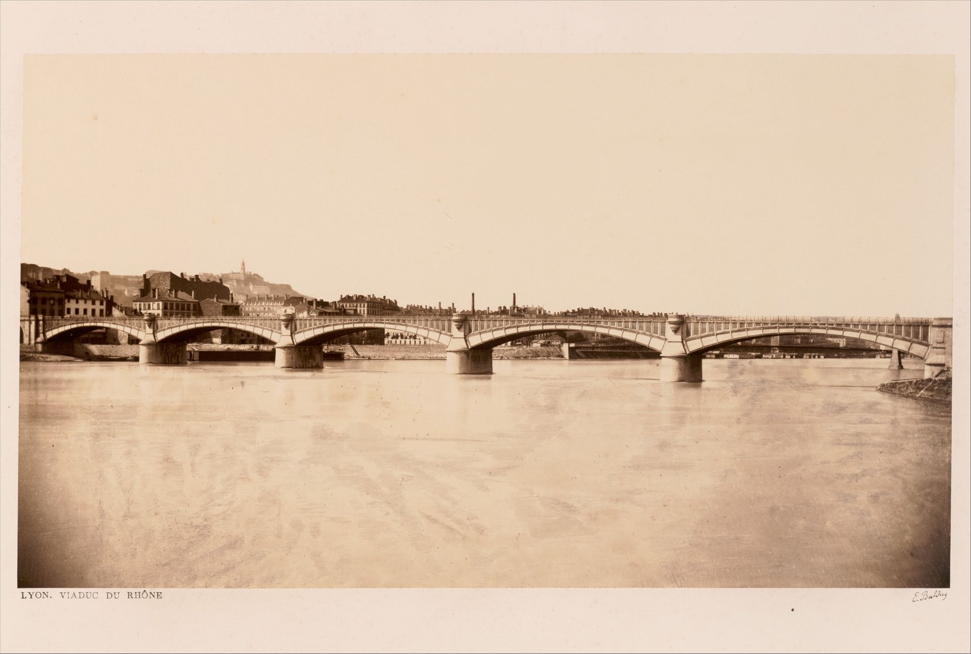Lyon, Viaduc du Rhône by Edouard Baldus