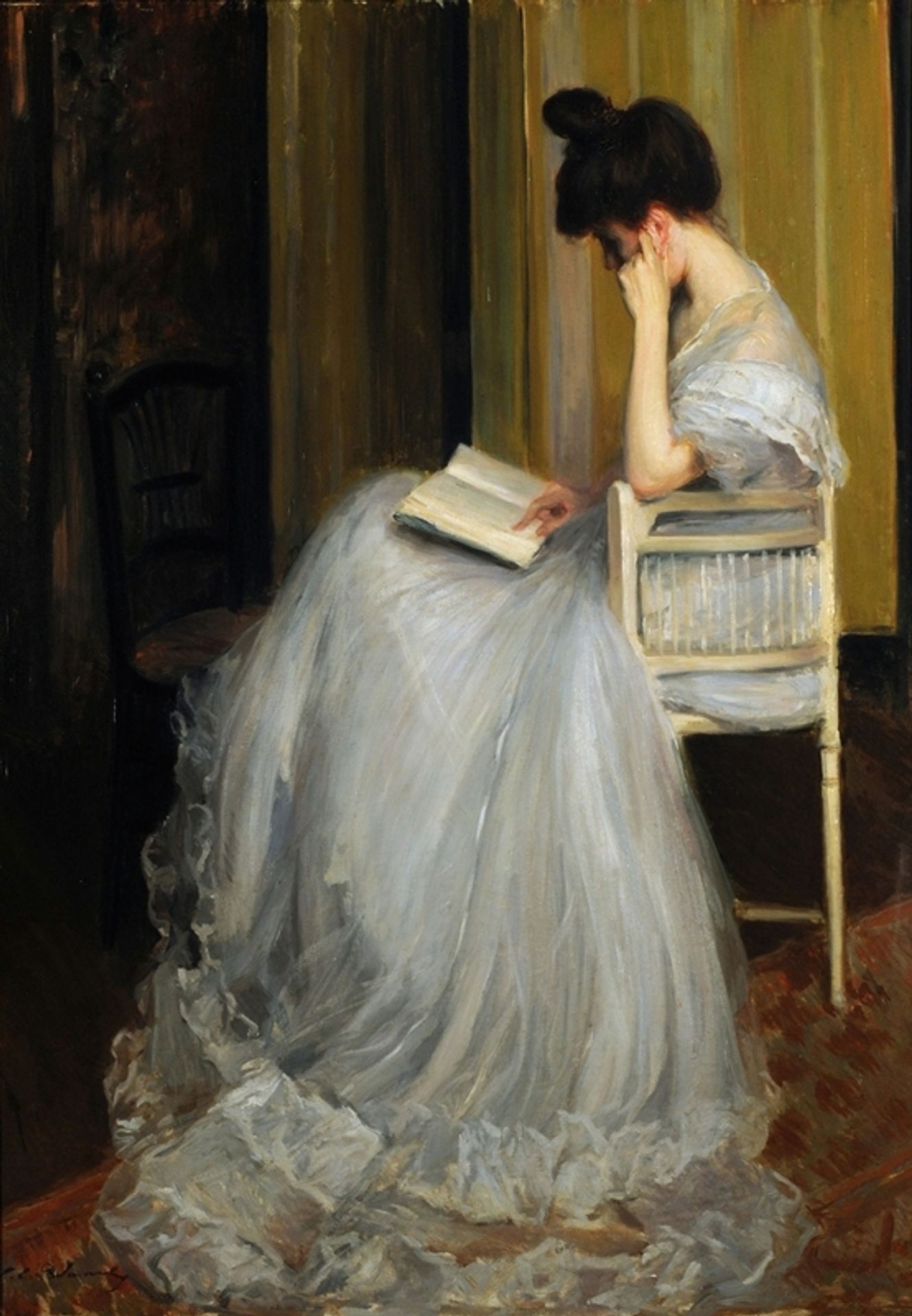 Woman Reading by Jacques-Émile Blanche