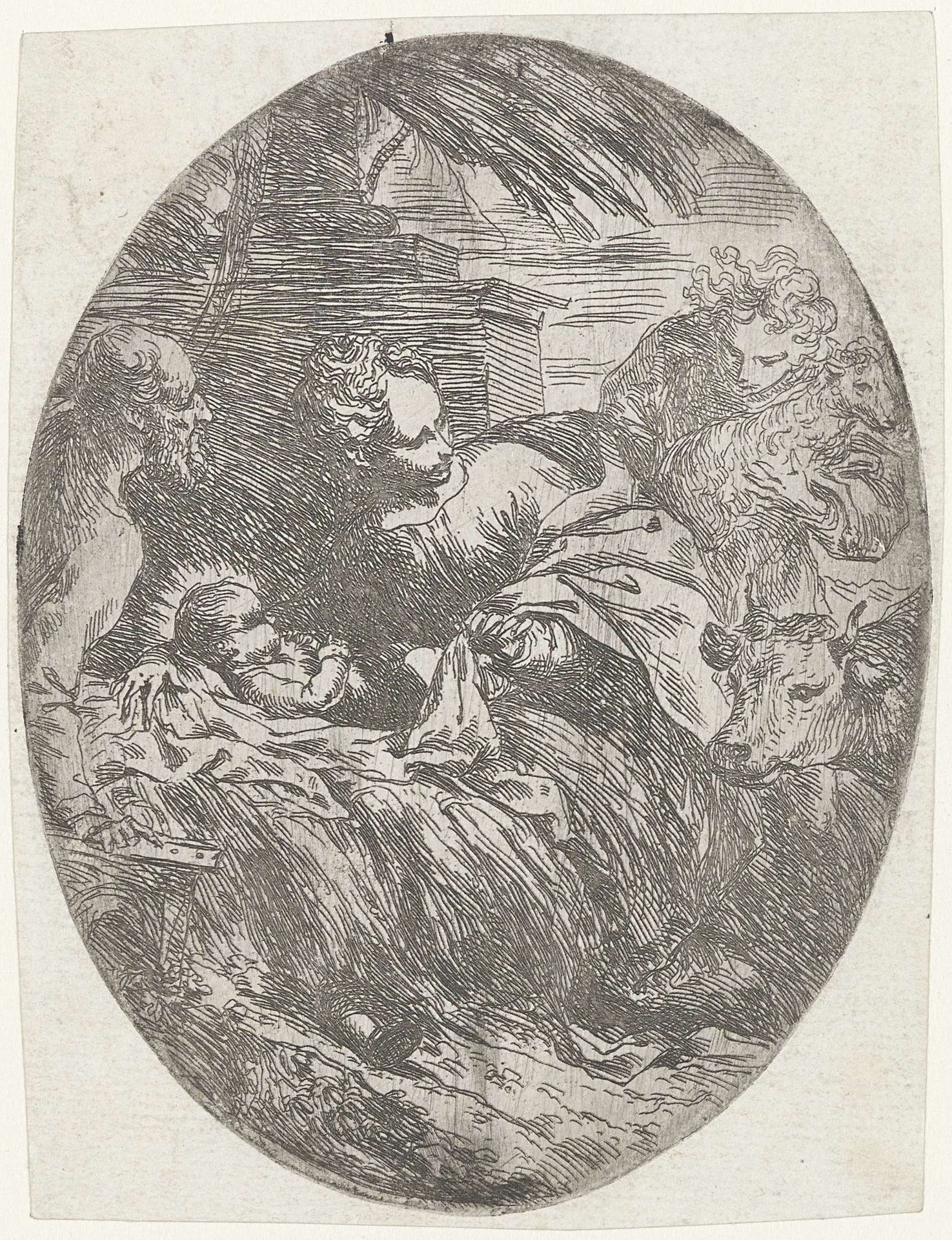Geboorte van Christus by Bartolomeo Biscaino